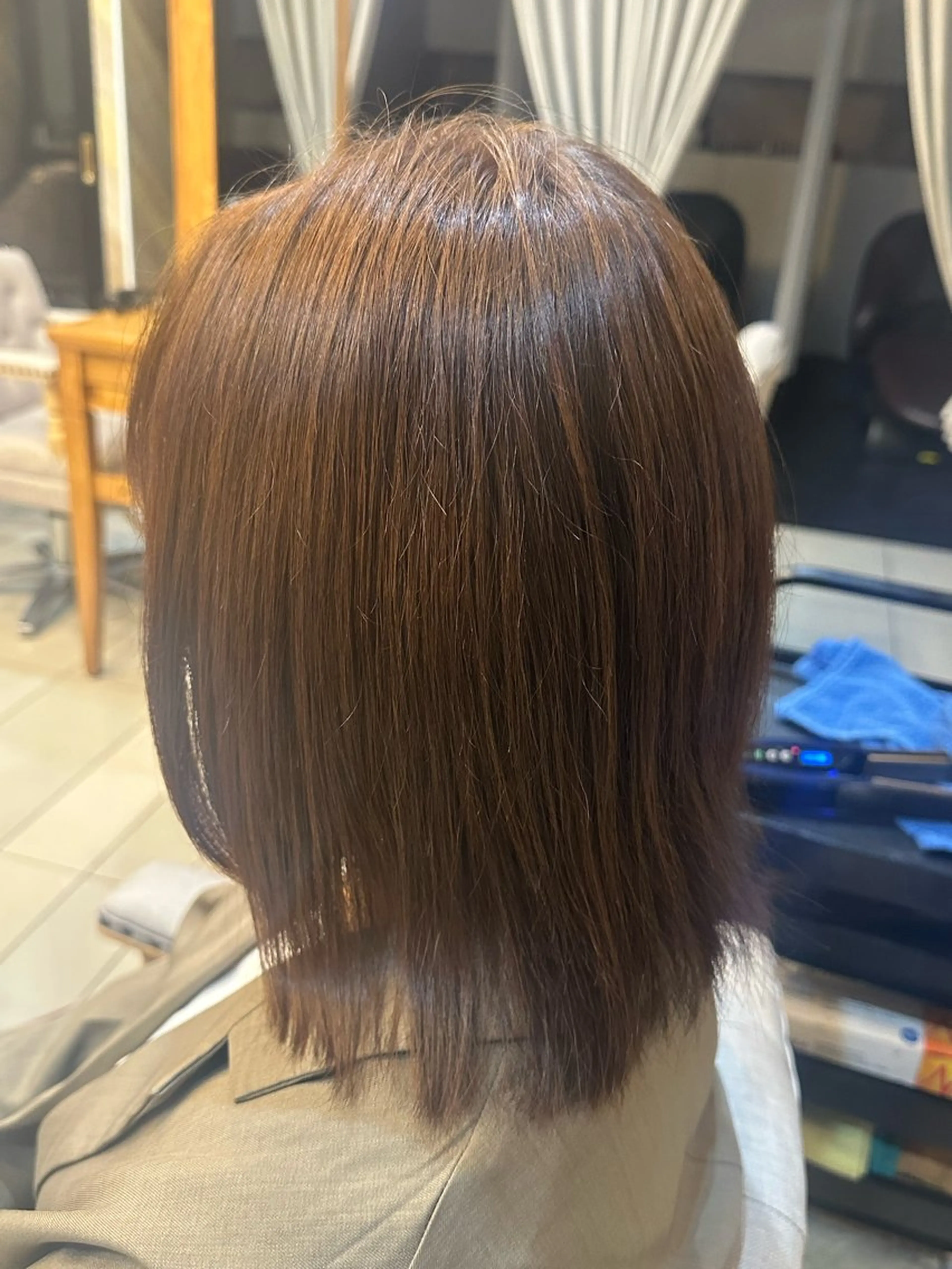 ミディアム カラー ブリーチ ブリーチなしカラー CA-PETZ所属・下山 隼磨のヘアスタイル