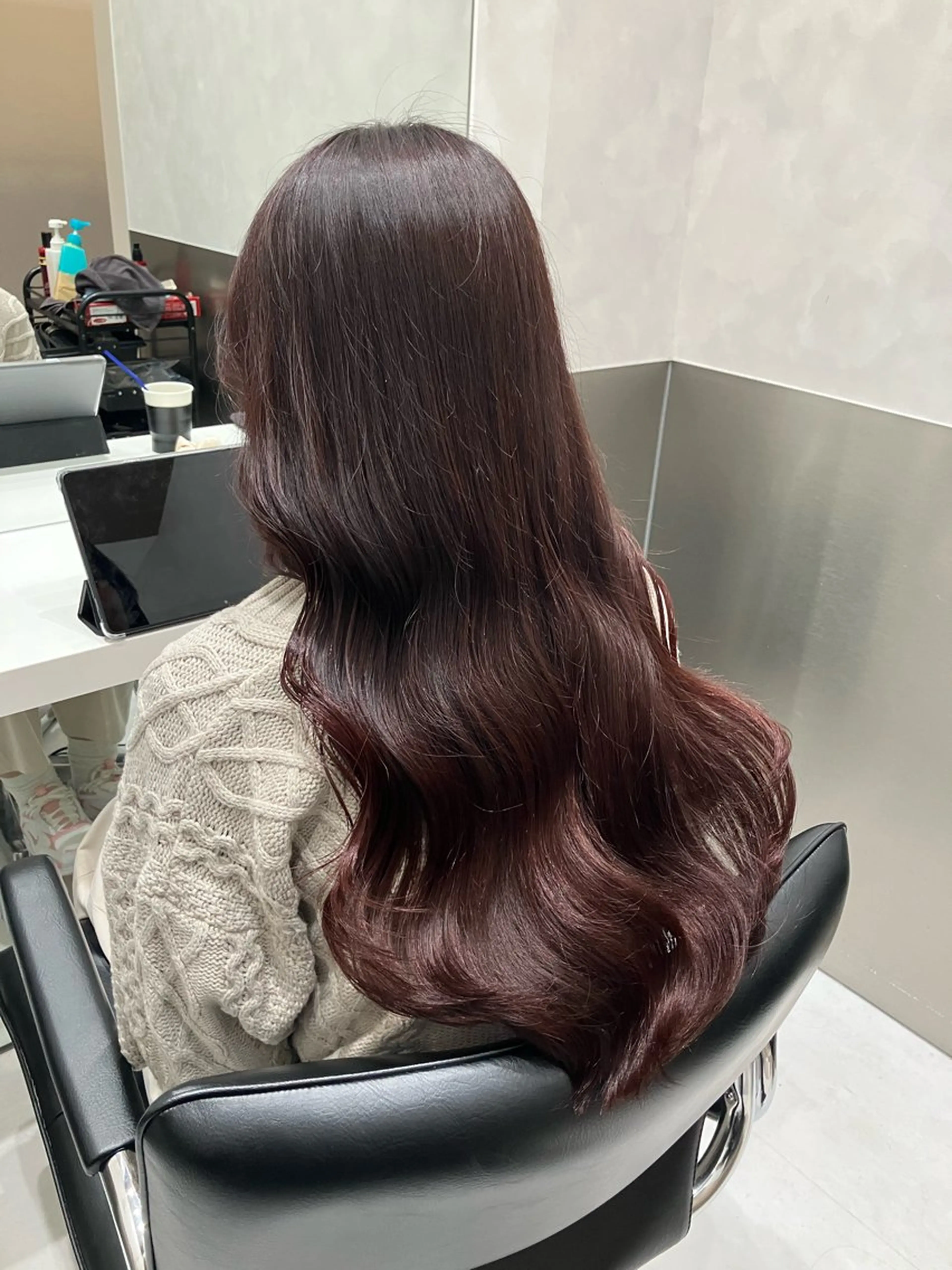 ロング カラー ヘアカラー トリートメント GO TODAY SHAIRE SALON原宿vita店舗所属・💖ブリーチなし透明 感💖ASAHIのヘアスタイル