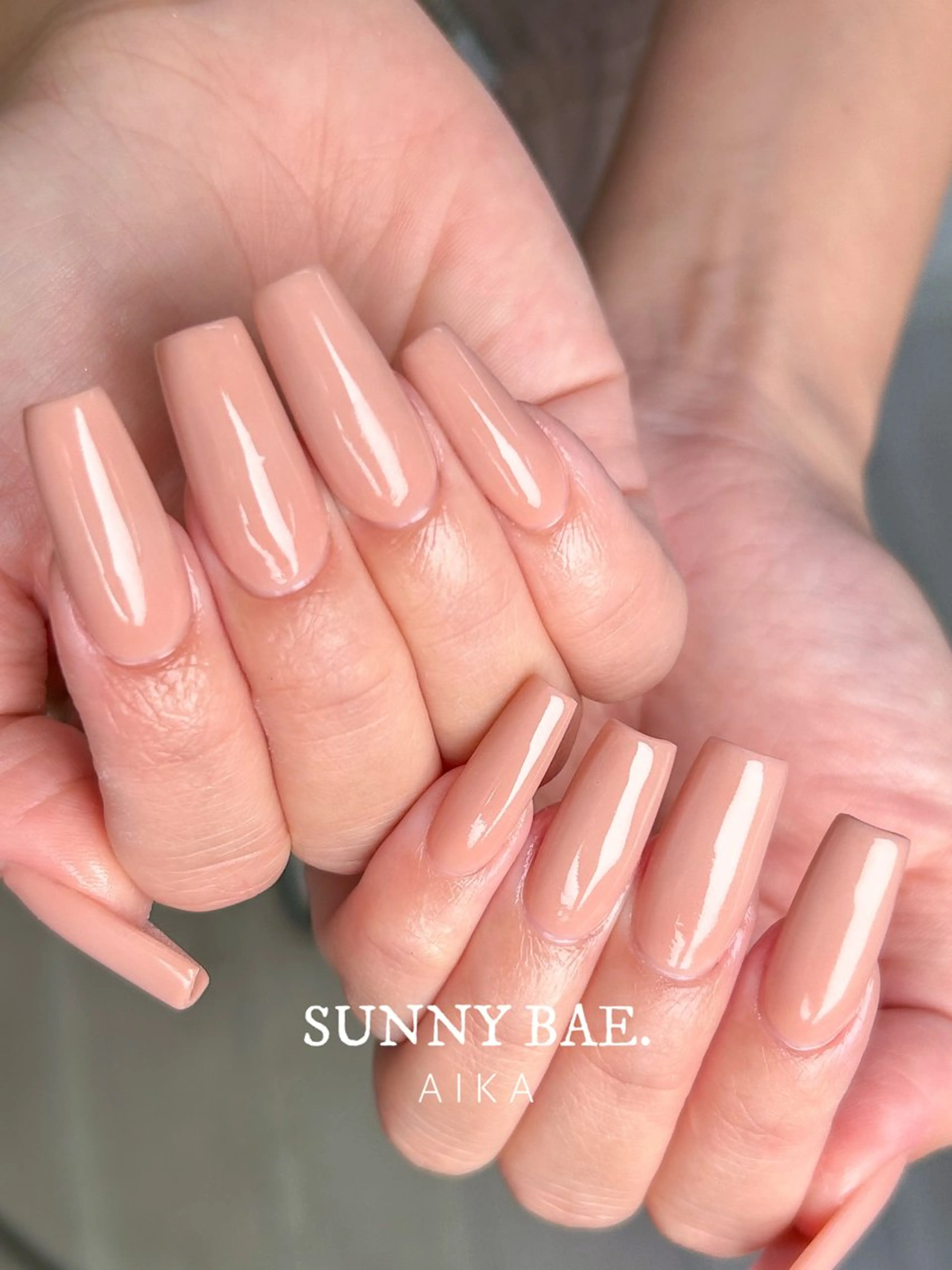 ネイル ワンカラーネイル スカルプネイル Made By AIKAのネイルデザイン