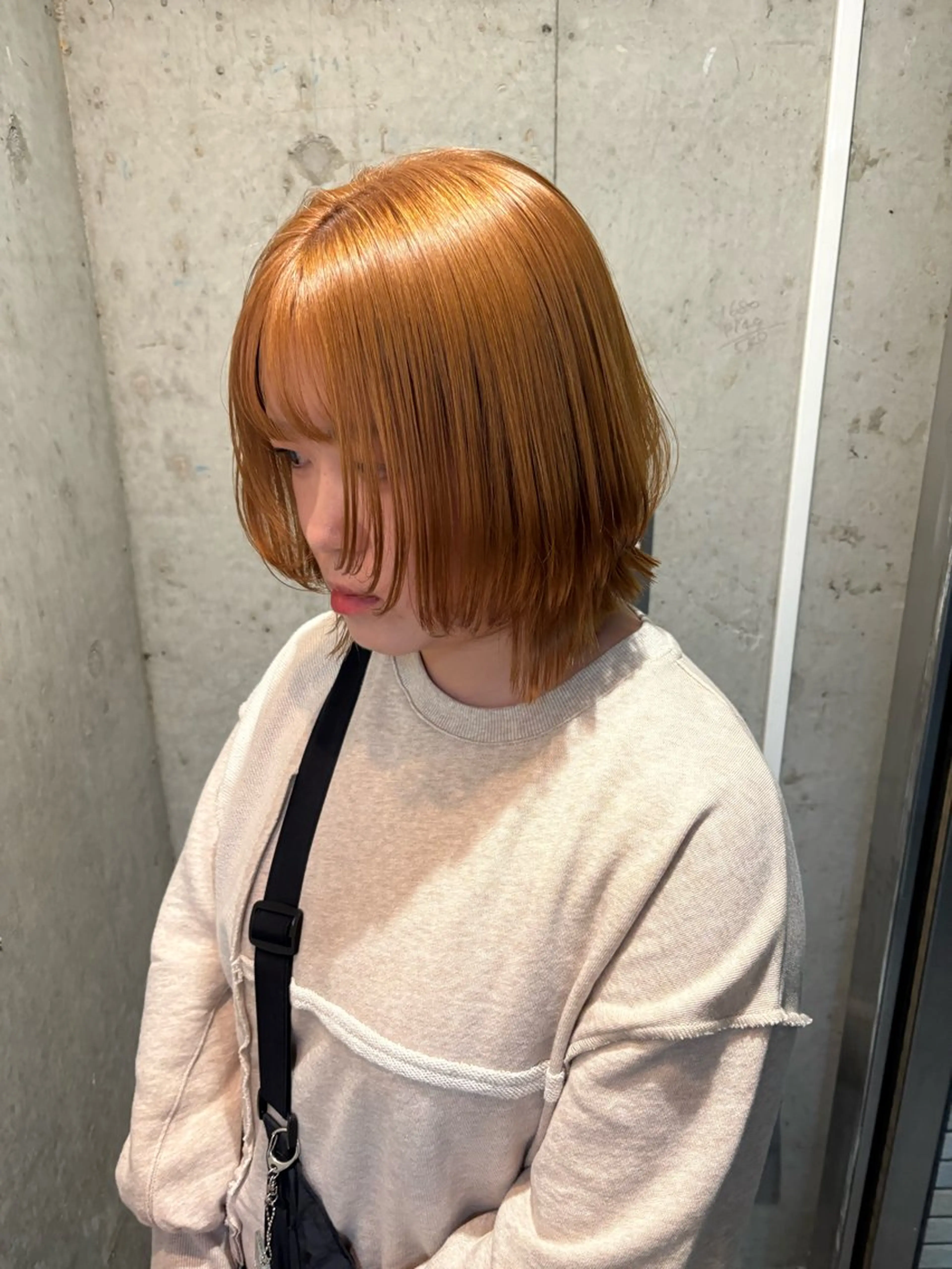 ミディアム カラー カット ヘアカラー トリートメント 🎵ぷる艶ハイトーン 柔らかヘア🍅まあやのヘアスタイル