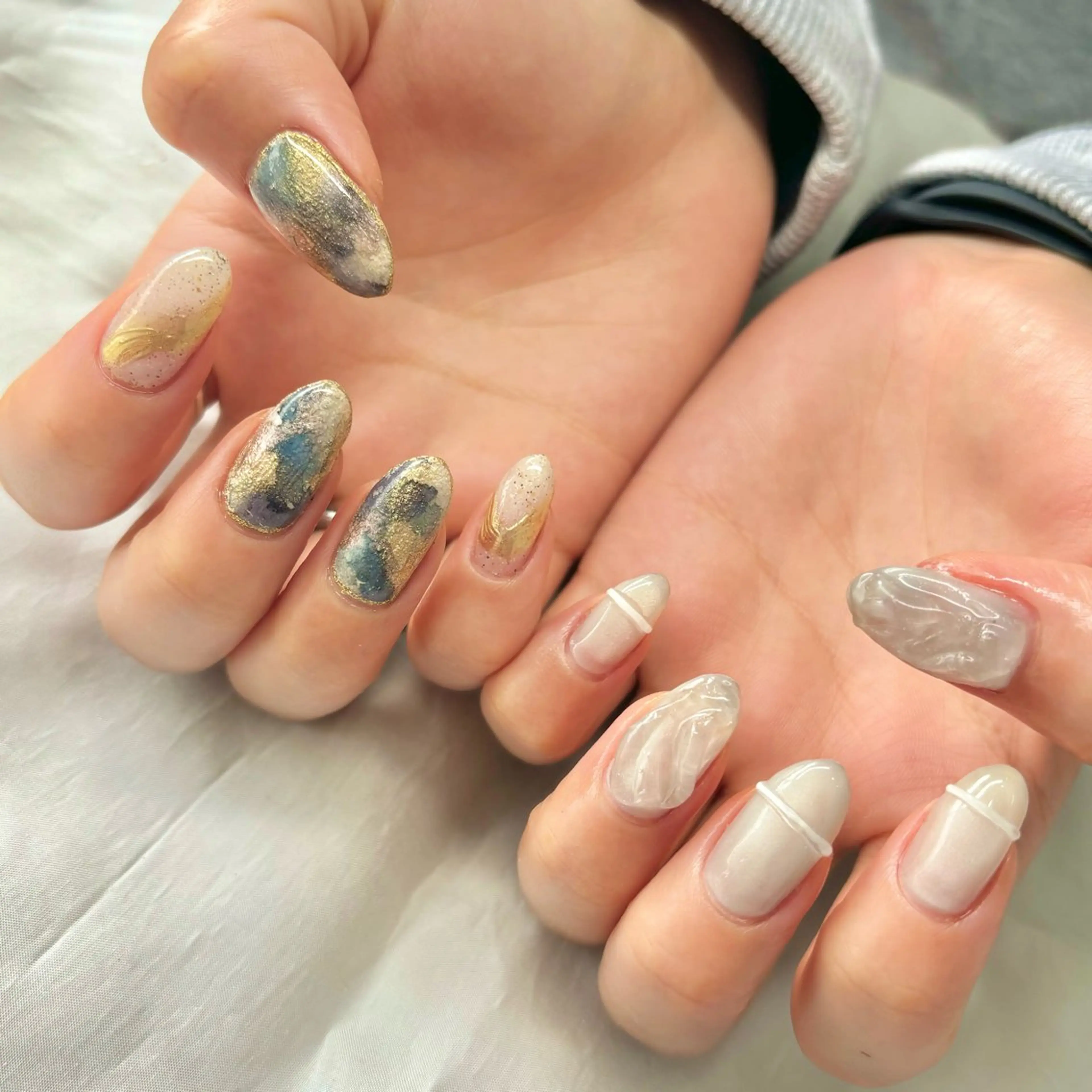 メンズ ネイル ハンドネイル ハンドケア nail&eye Aoのマツエク・マツパデザイン
