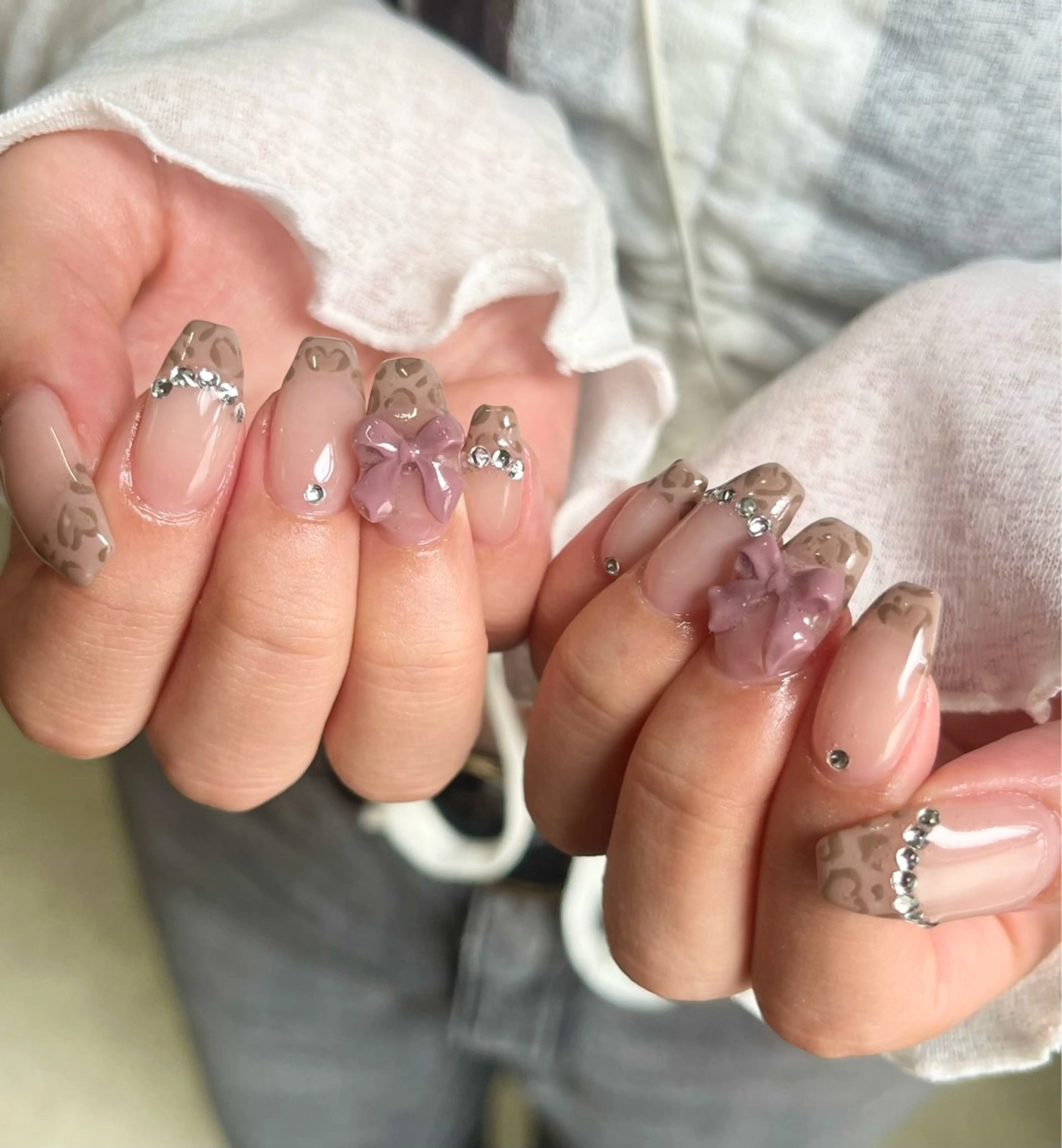 ネイル リボン ハンドネイル Basic町田本店 Suzunaのネイルデザイン