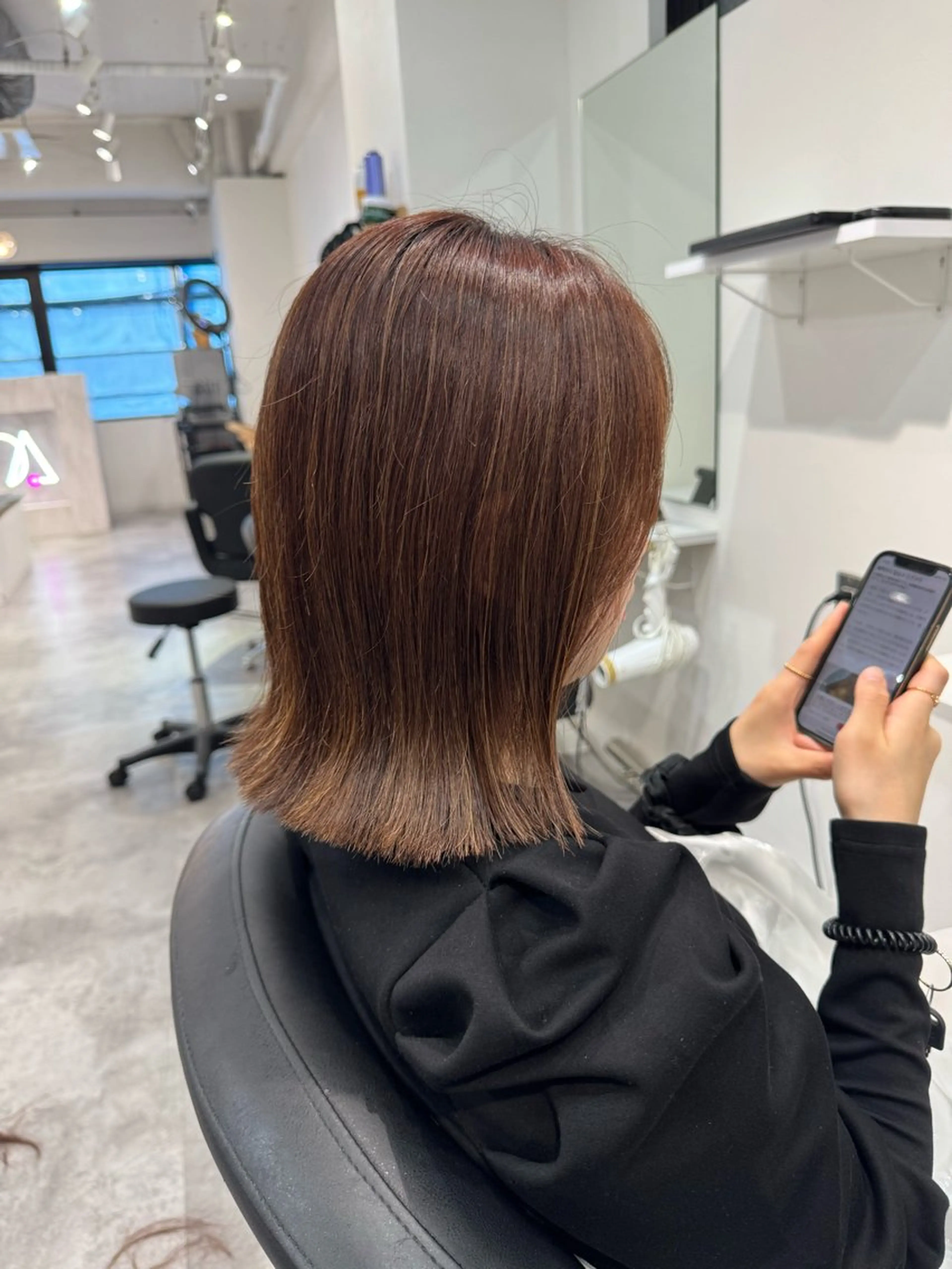 ミディアム カット ヘアカラー 🫧髪質改善•ボブ/ レイヤー🫧持田樹のヘアスタイル