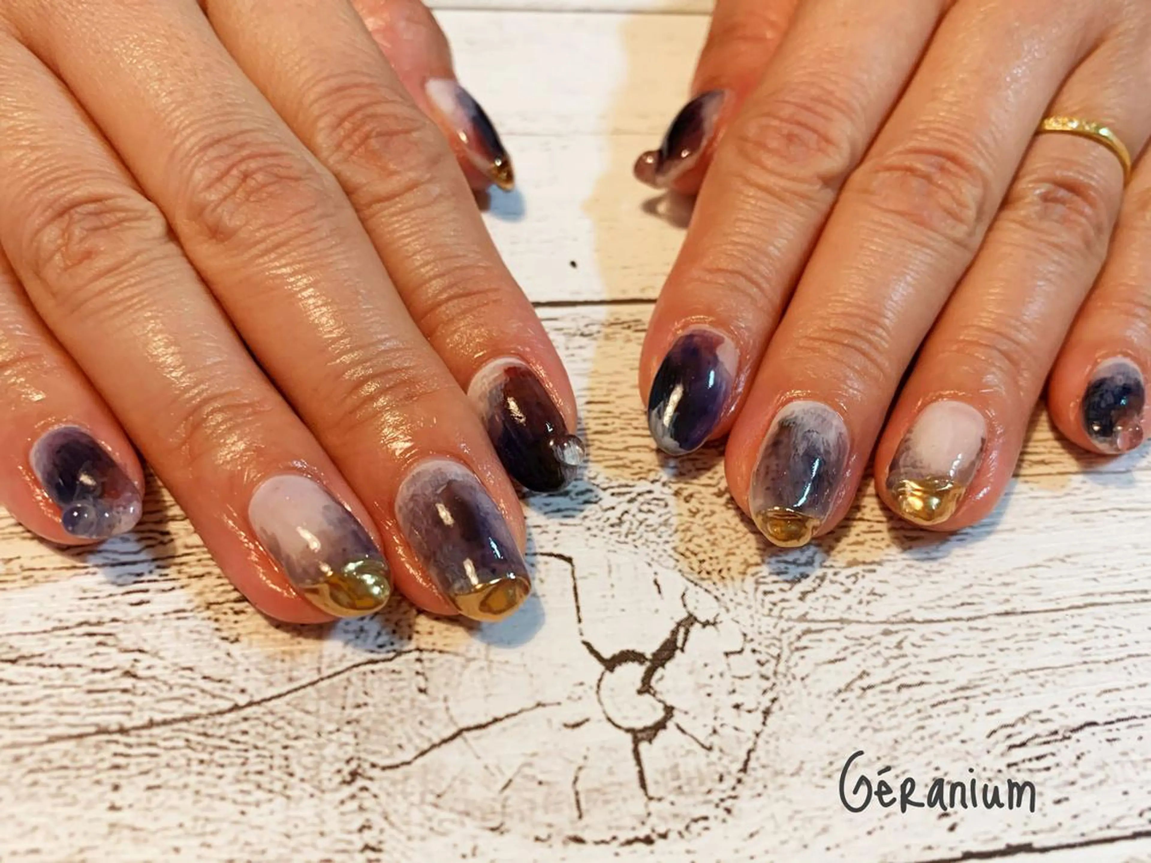 ネイル ハンドネイル GéRanium Harukaのネイルデザイン