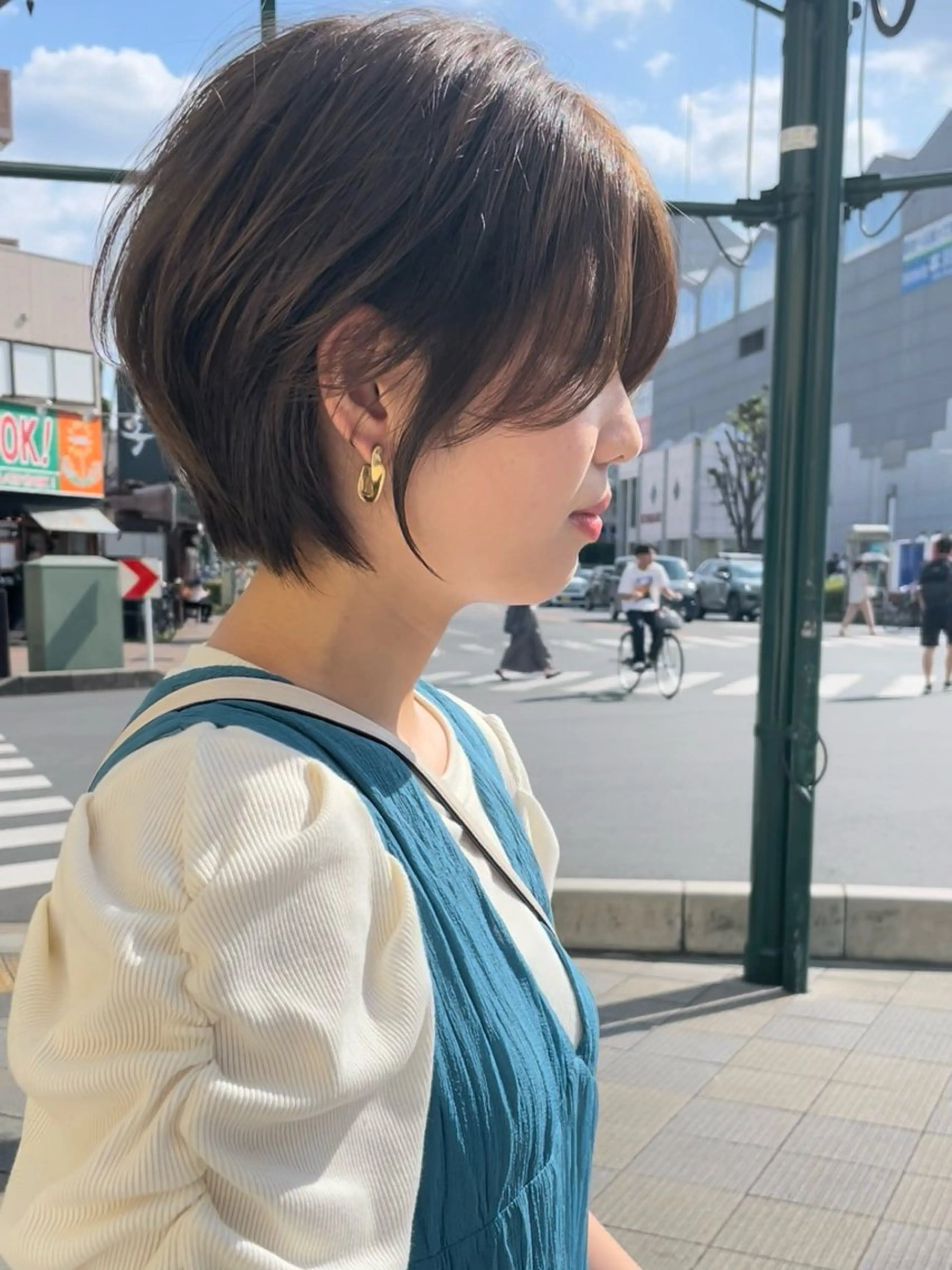 ショート カラー ブリーチ ダブルカラー ボブ 顔周りカット タンバルモリ カット ヘアカラー トリートメント DECORA SORAN【本川越】所属・韓国/顔周り/ボブ/ ショート/大川陽太のヘアスタイル