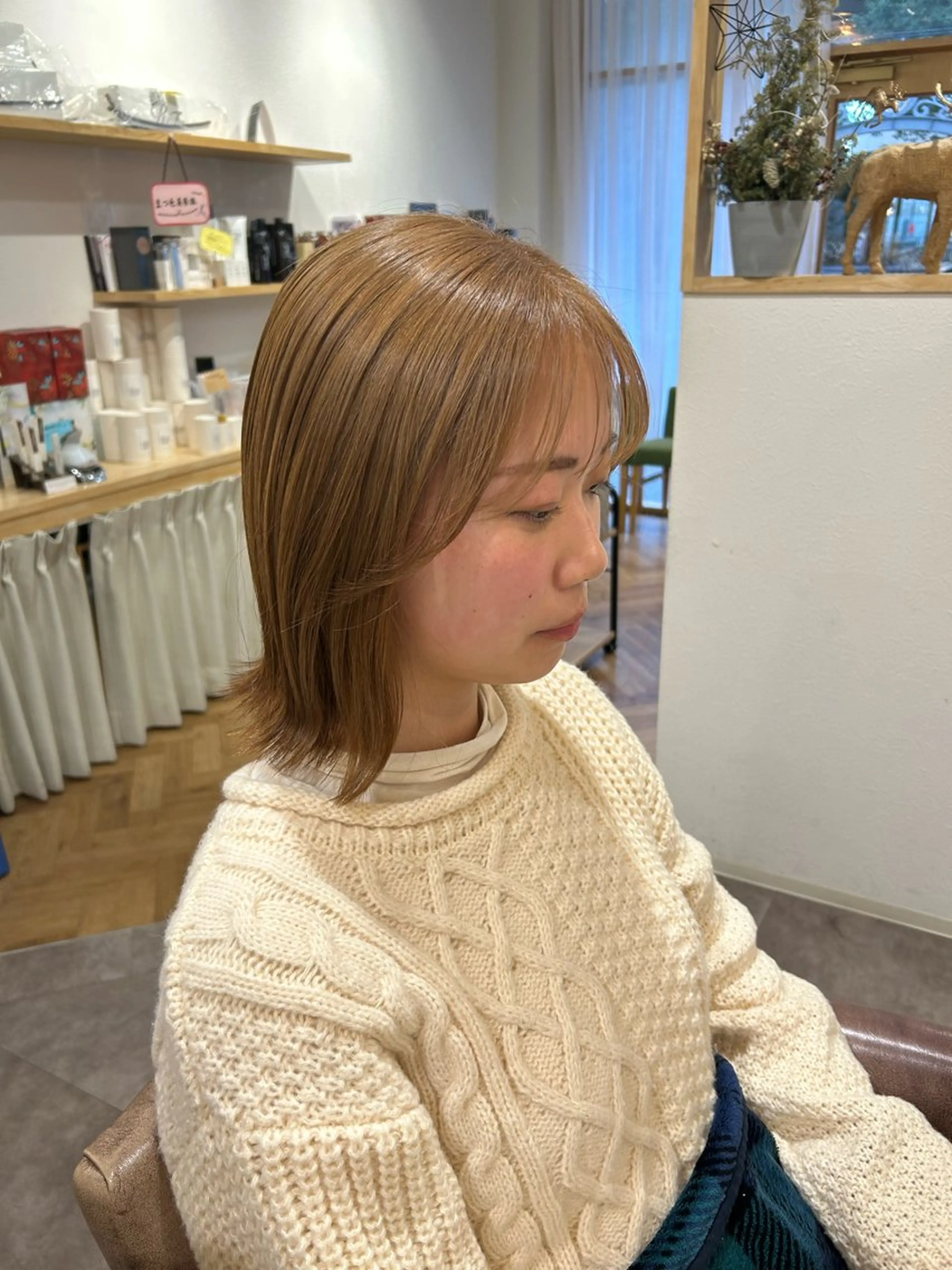 ミディアム ヘアカラー merc.🌿 友藤鮎那のヘアスタイル