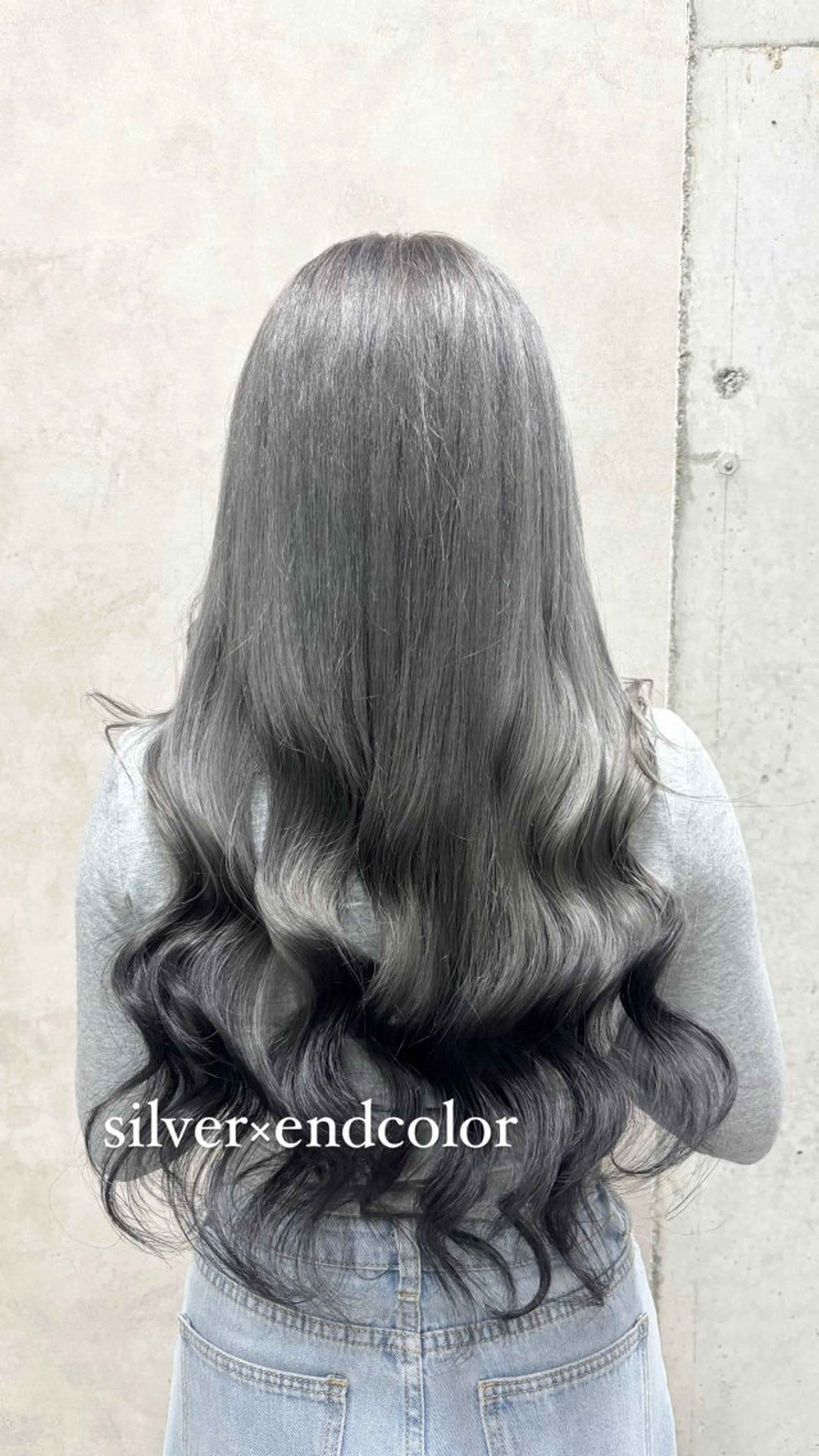 ロング カラー ブリーチ シルバー ヘアカラー 💎色落ち綺麗に白肌 ラベンダー💎りんのヘアスタイル