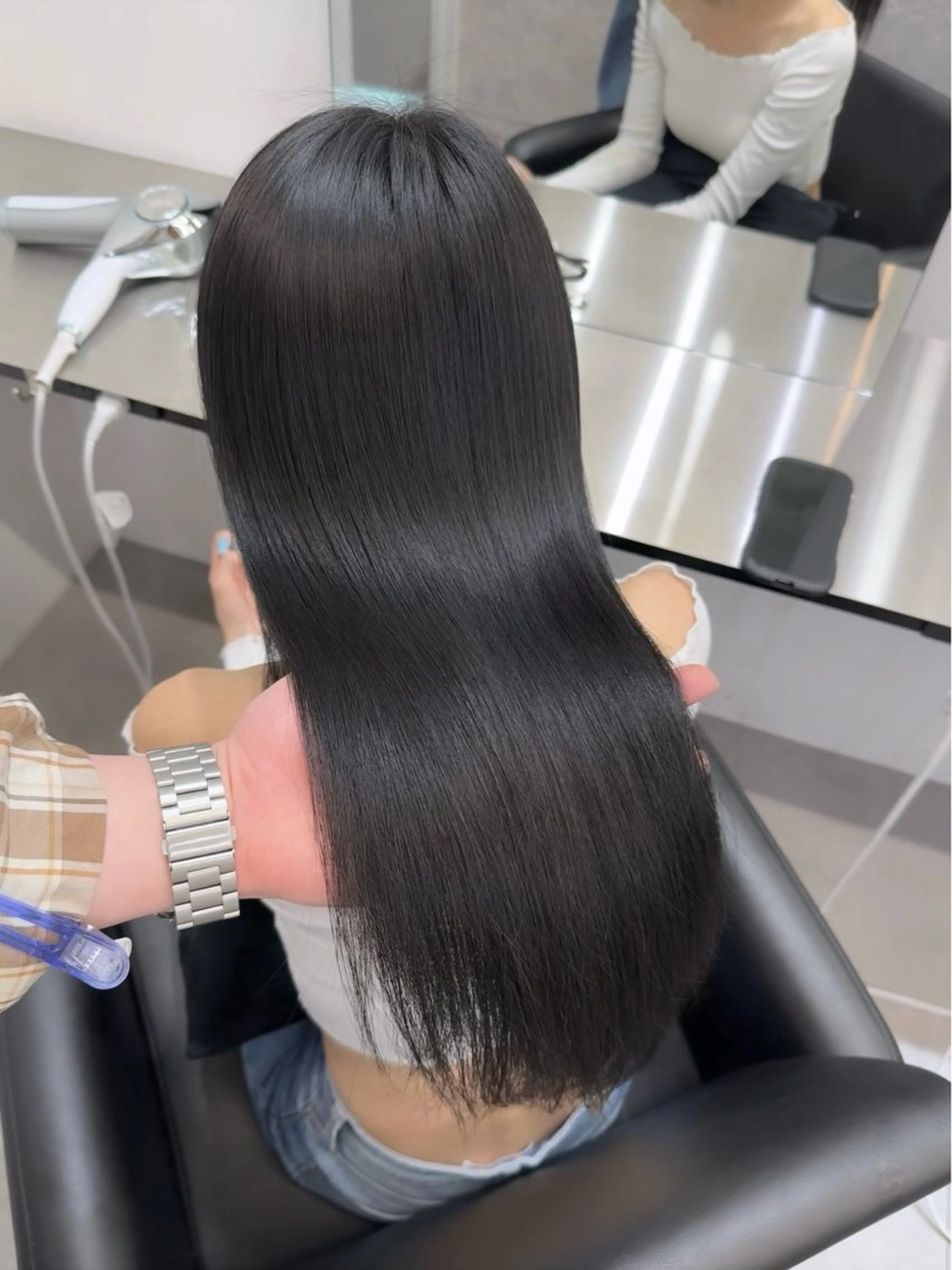 ロング 髪質改善 縮毛矯正 トリートメント カット ヘアカラー 縮毛矯正 トリートメント 髪質改善×縮毛矯正 Core 片山健太のヘアスタイル