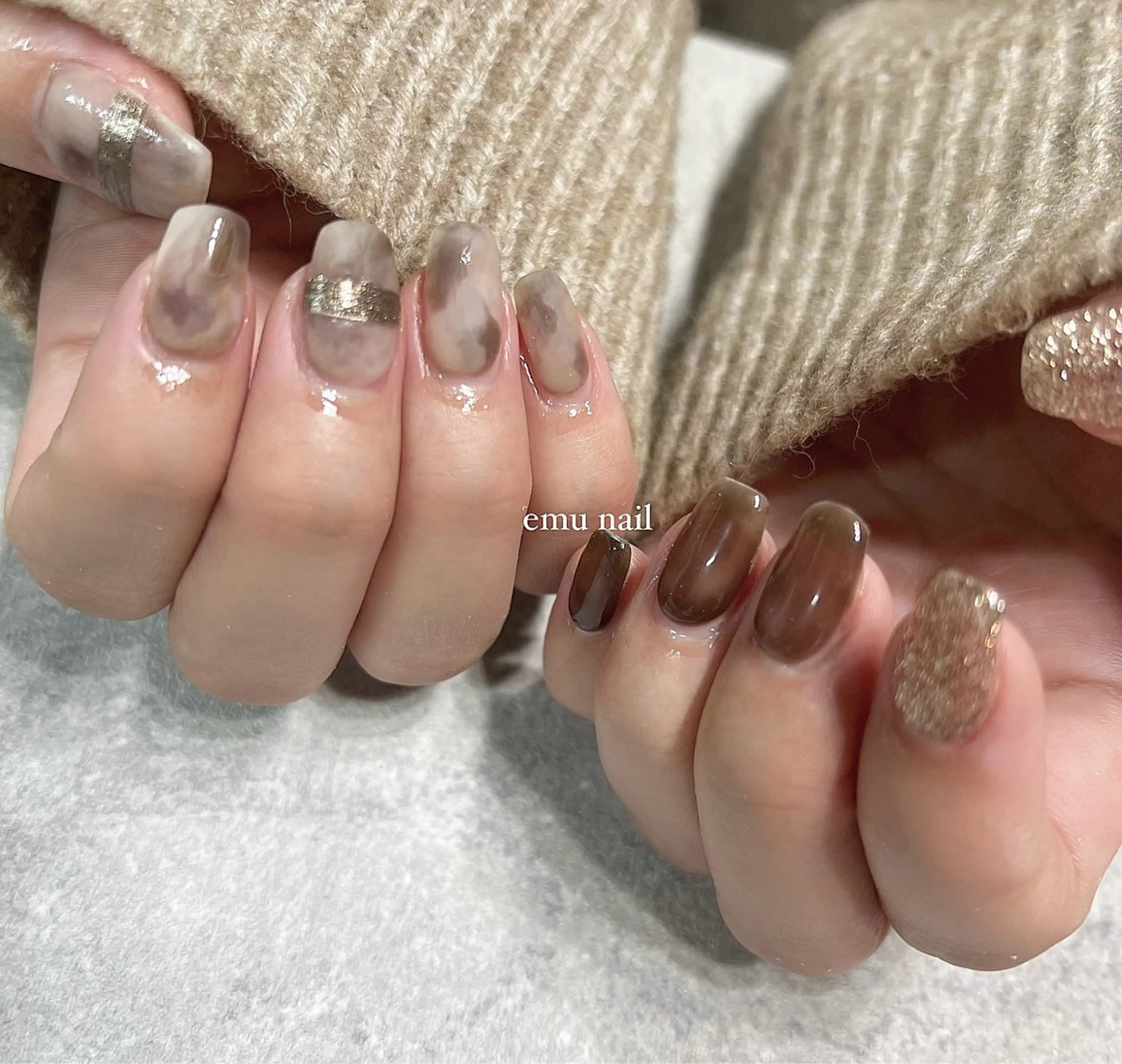 ネイル マットネイル emu nailのネイルデザイン