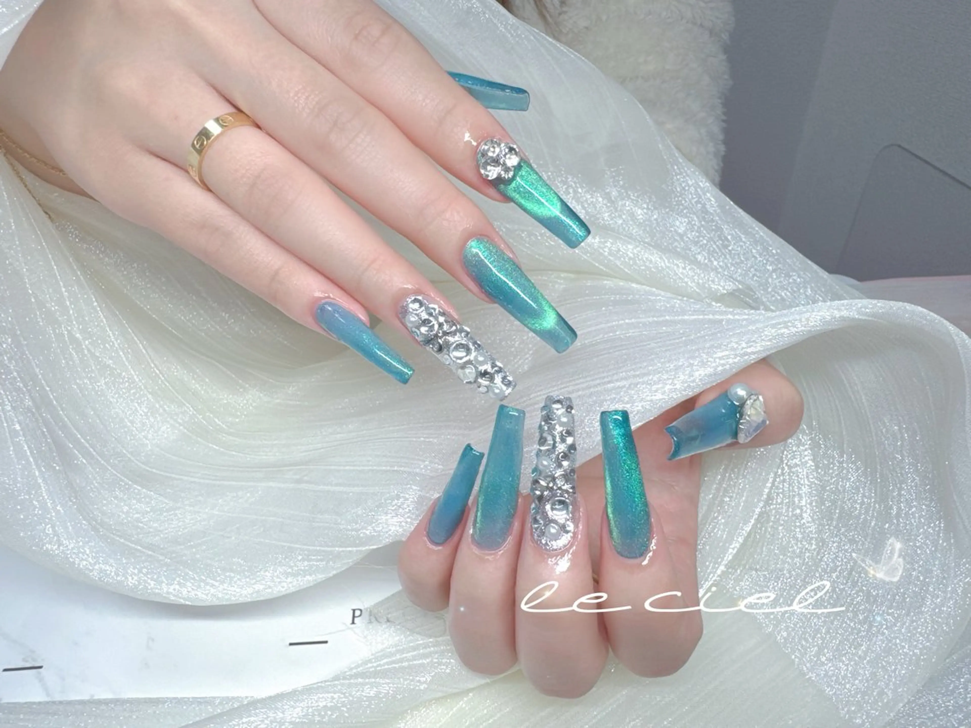 ネイル ロングネイル ハンドネイル Naka Rieのネイルデザイン