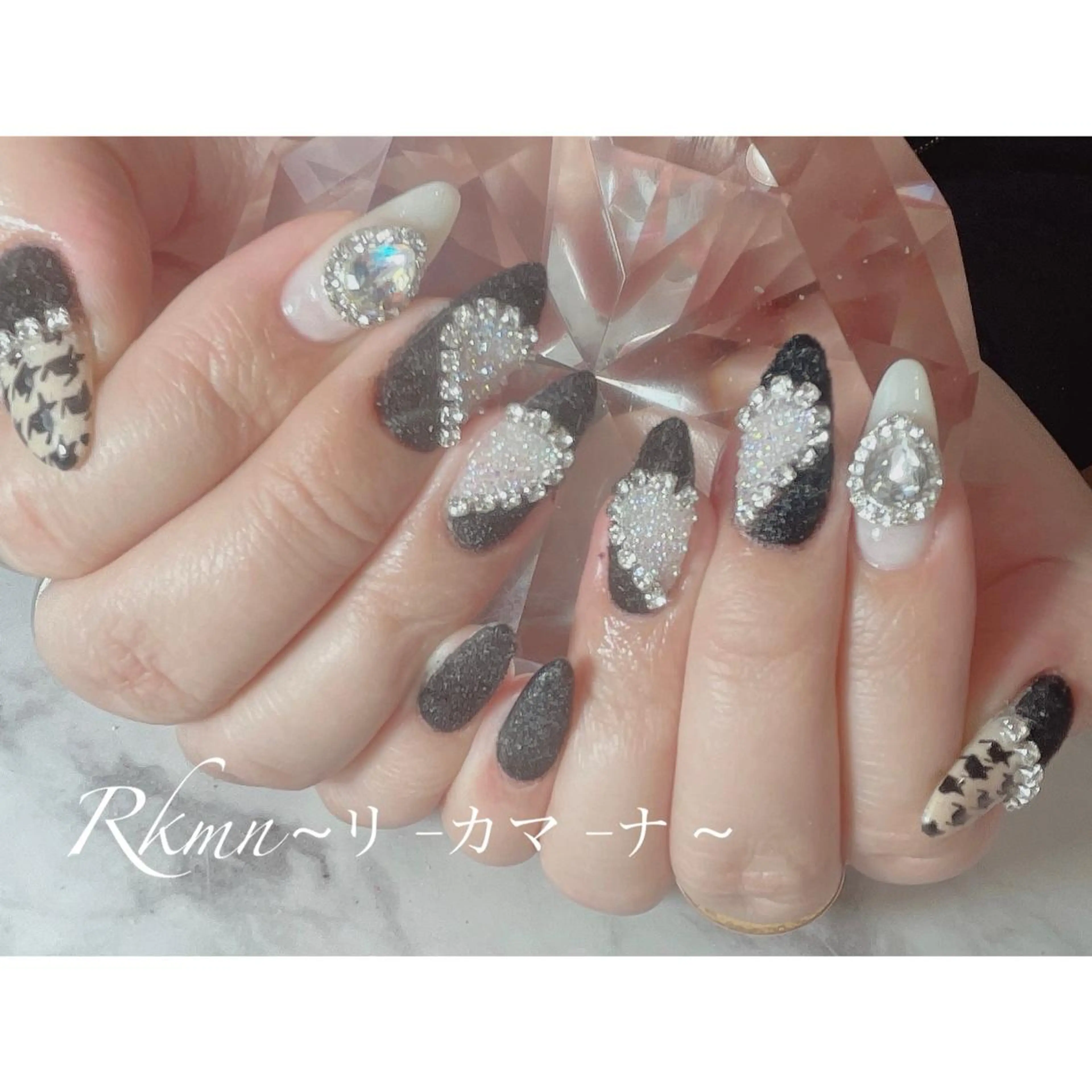 ネイル アートネイル ハート 春ネイル ハンドネイル フットネイル ハンドケア Rkmn ~リ-カマ-ナ~のネイルデザイン