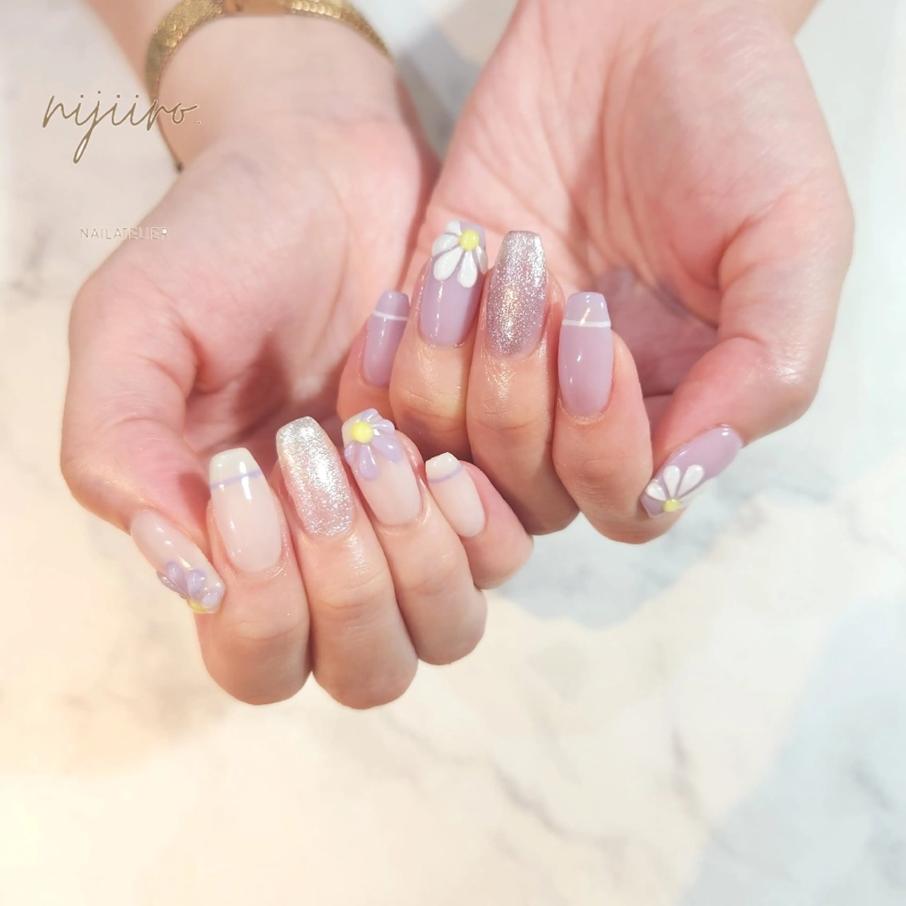 ネイル ハンドネイル nailatelier nijiiro.所属・nijiiro🌈 サトウのネイルデザイン