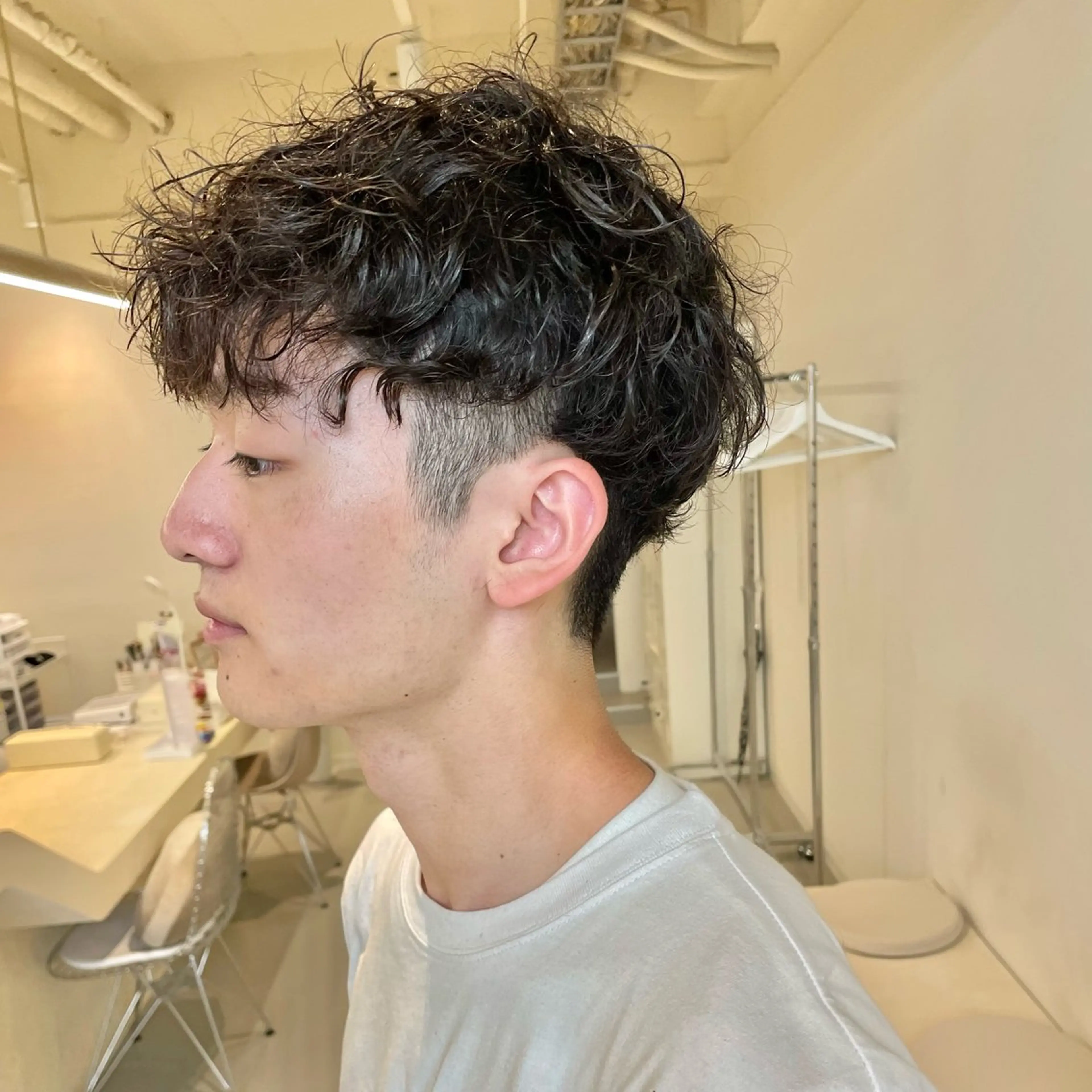 パーマ メンズ メンズパーマ 波巻きパーマ カット パーマ kvell by urban.所属・ショート・ボブ ・ウルフ✂︎IMAIのヘアスタイル