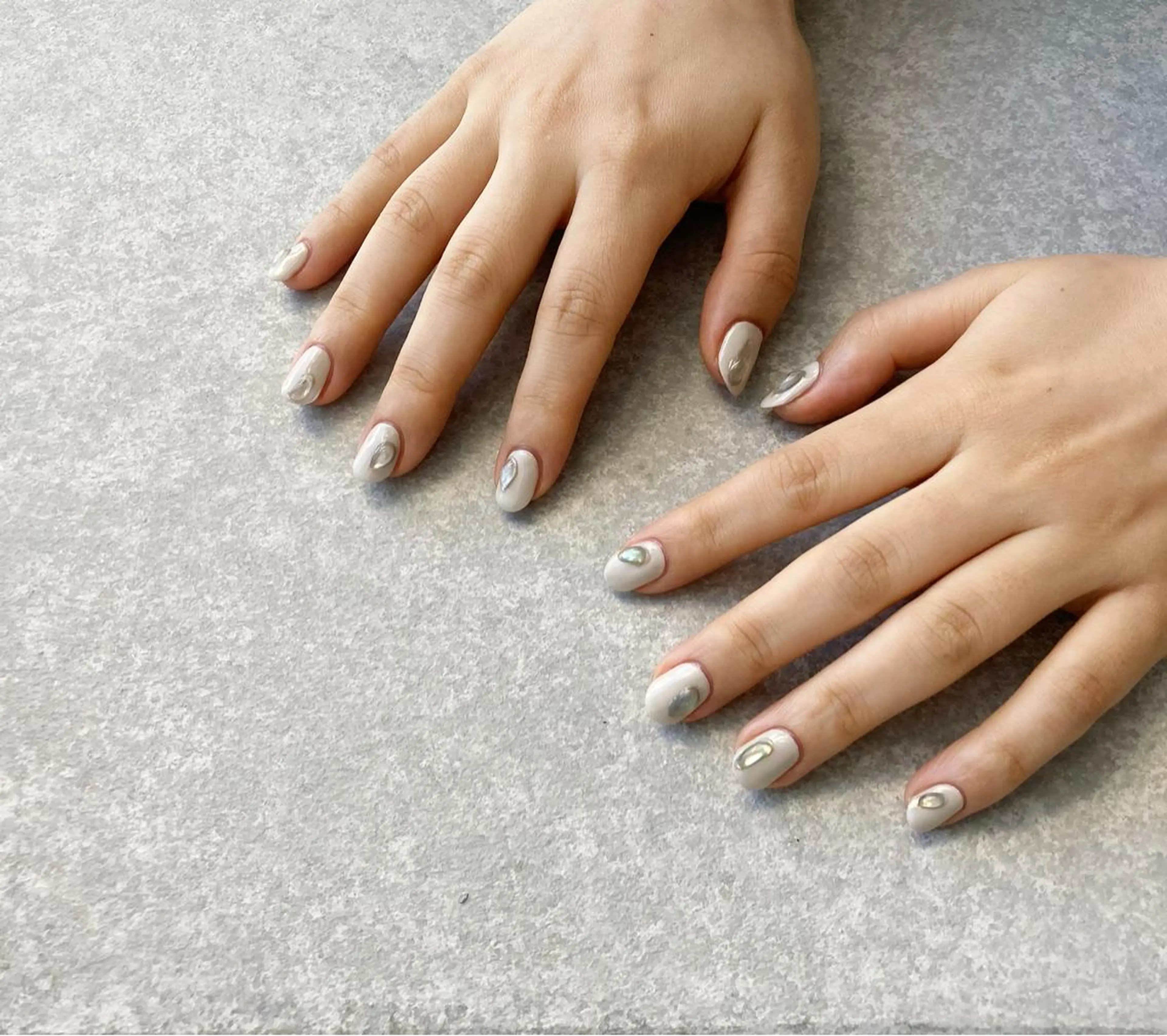 ネイル アートネイル 長さ出し ジェルネイル マットネイル ミラーネイル ハンドネイル nail salon Soeurのネイルデザイン