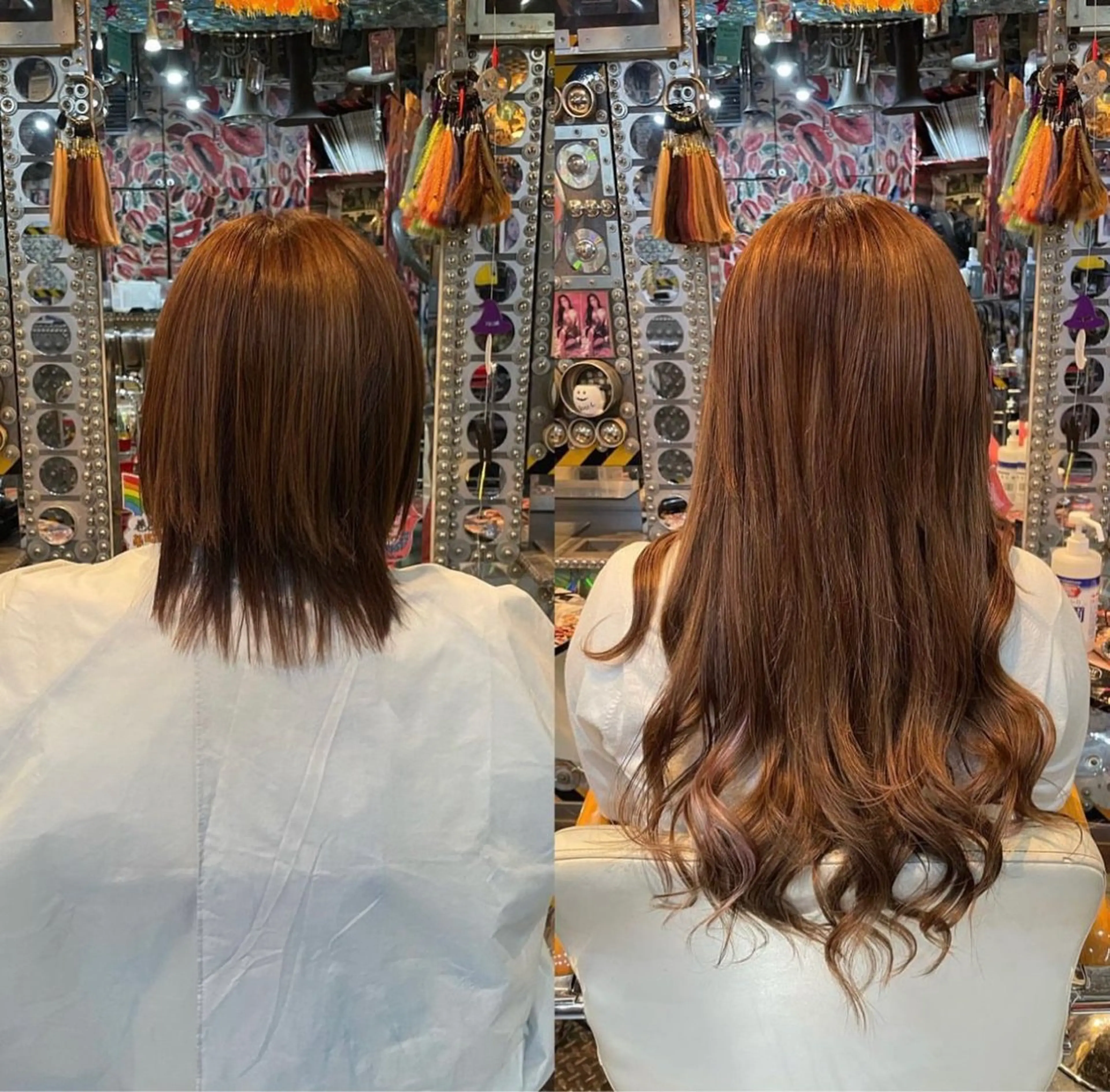 ショート 編み込みエクステ エクステ Hair salon TOMMY所属・♮やっしー♮ 🌈派手髪🌈のヘアスタイル