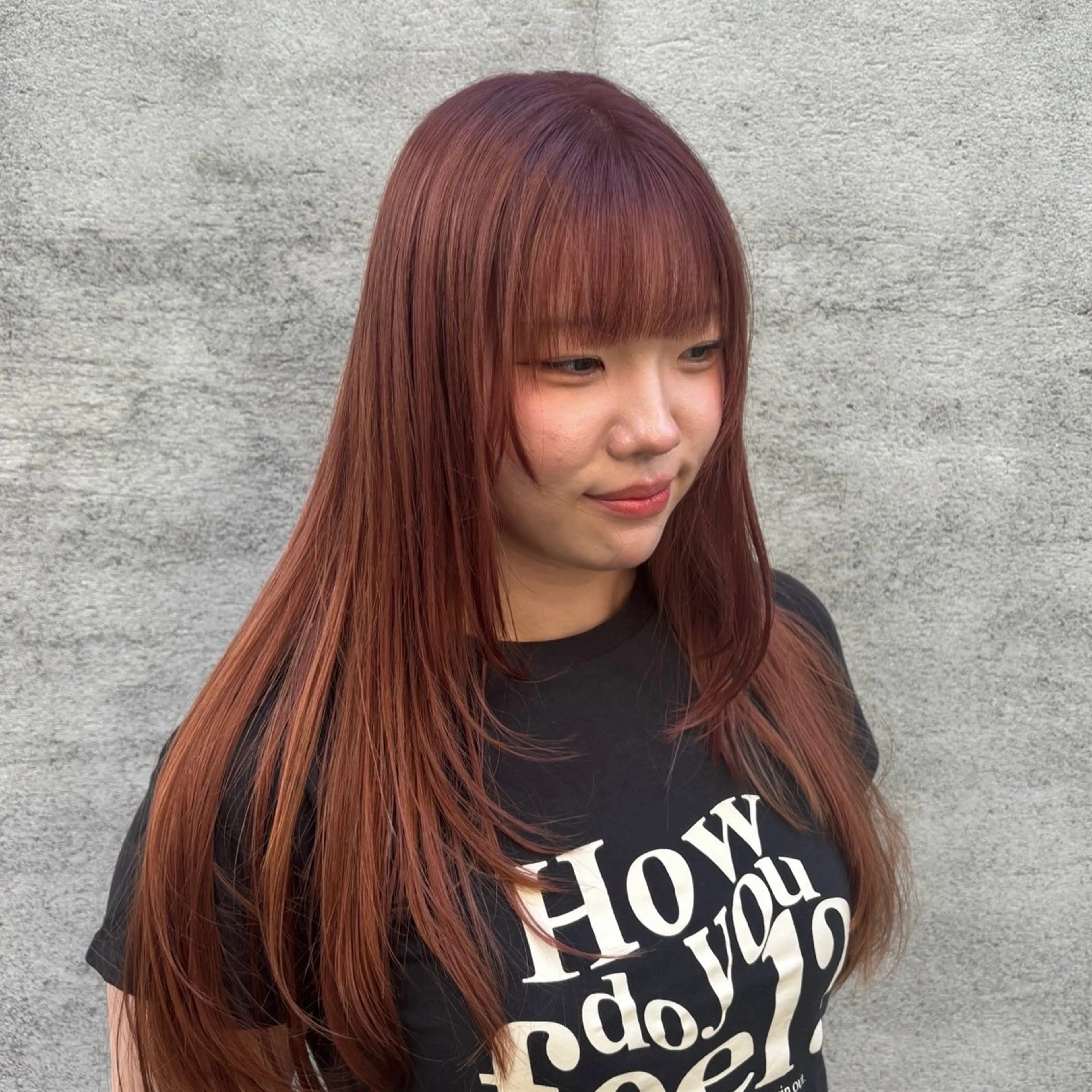 ロング カラー ロングレイヤー ベージュカラー ピンクカラー ピンクベージュ レイヤーカット カット ヘアカラー トリートメント ボブ/可愛いスタイル ⠀ゆらのヘアスタイル