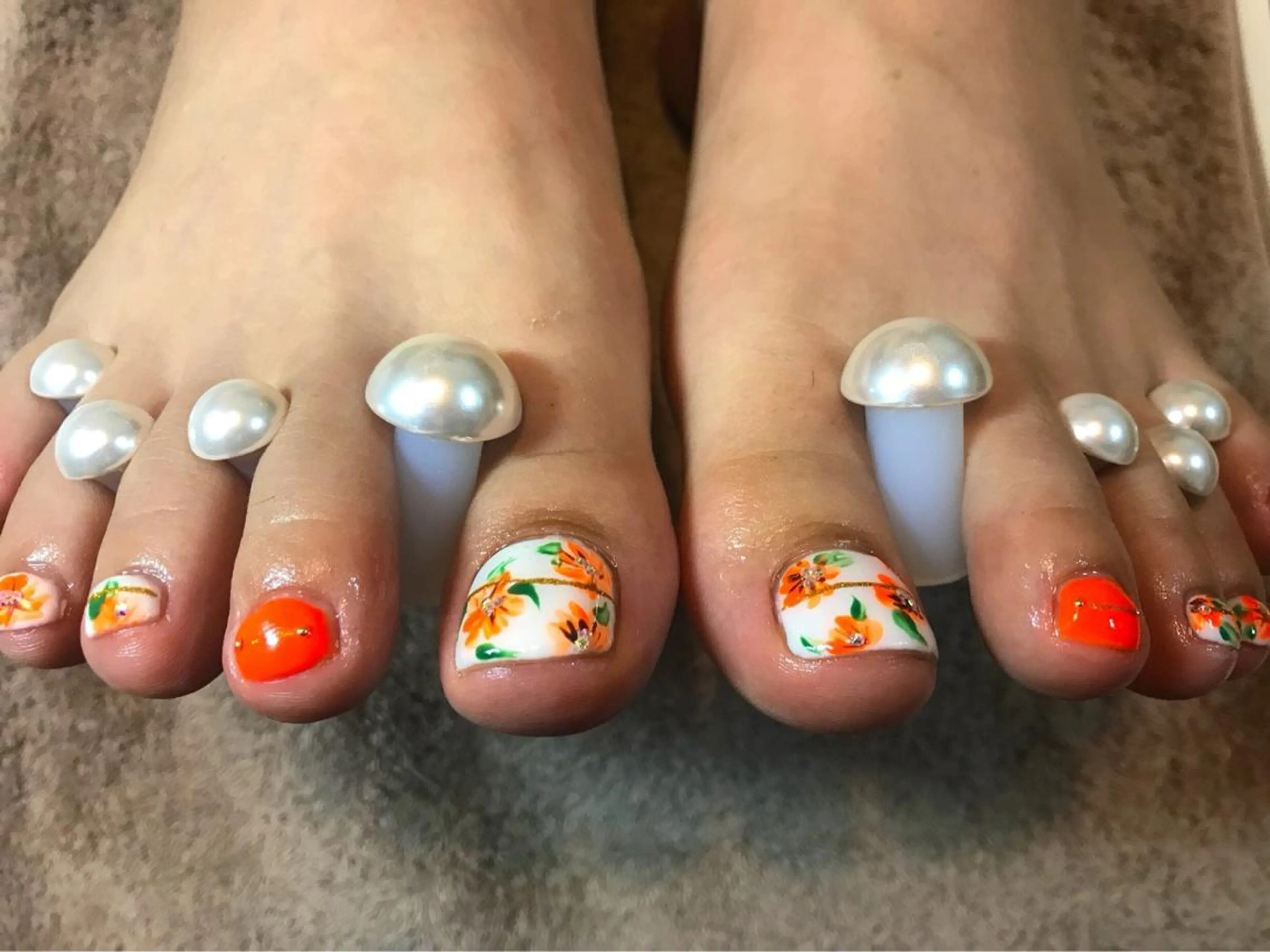 ネイル アートネイル フラワーネイル ハンドネイル フットネイル GéRanium Harukaのネイルデザイン