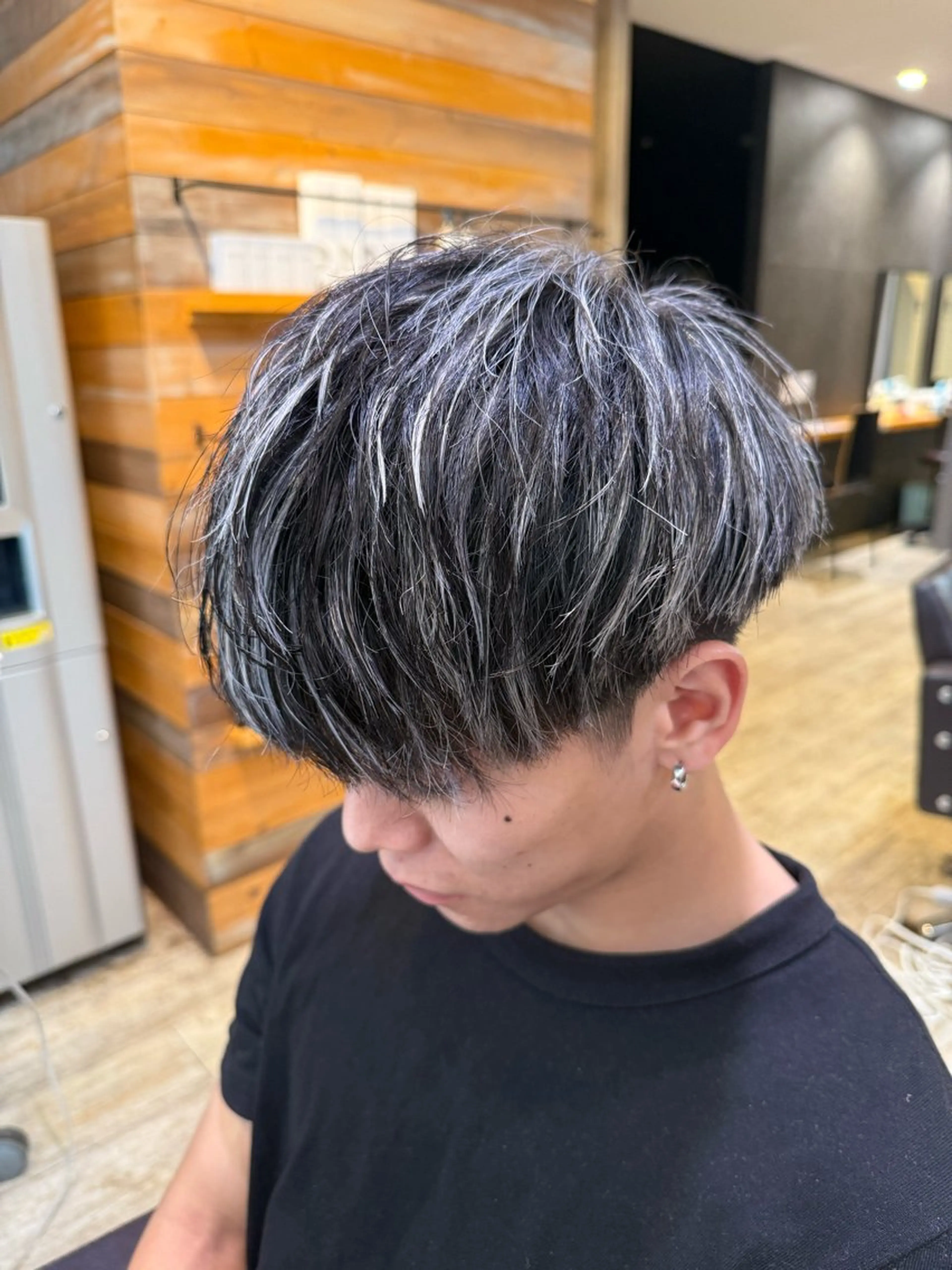 カラー メンズ メンズメッシュ メッシュ 梨ア .のヘアスタイル