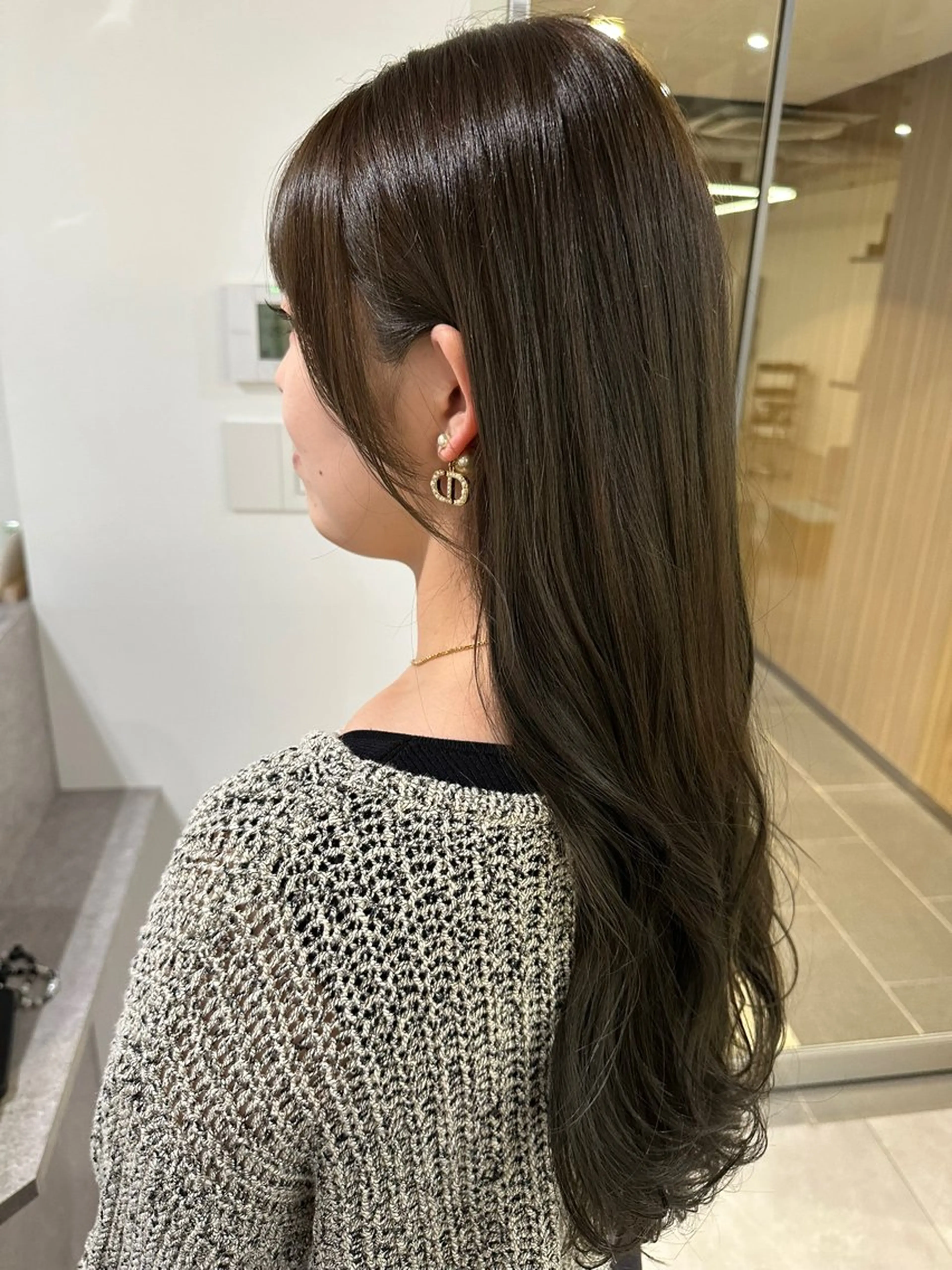 ロング カット ヘアカラー トリートメント アンニュイヘア/ 顔周りカット/眞弓萌のヘアスタイル