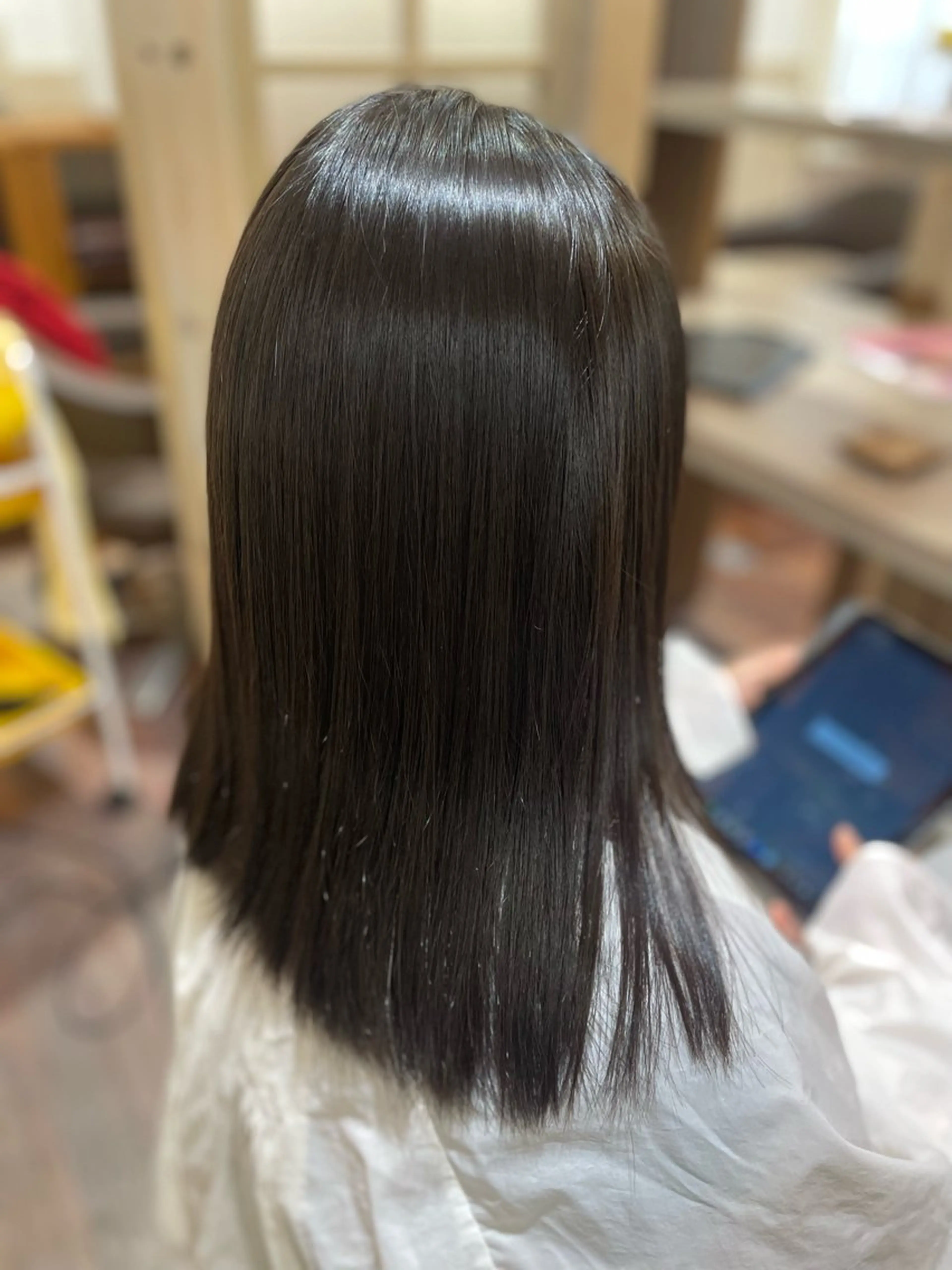 セミロング 縮毛矯正 トリートメント 大塚 夕貴のヘアスタイル