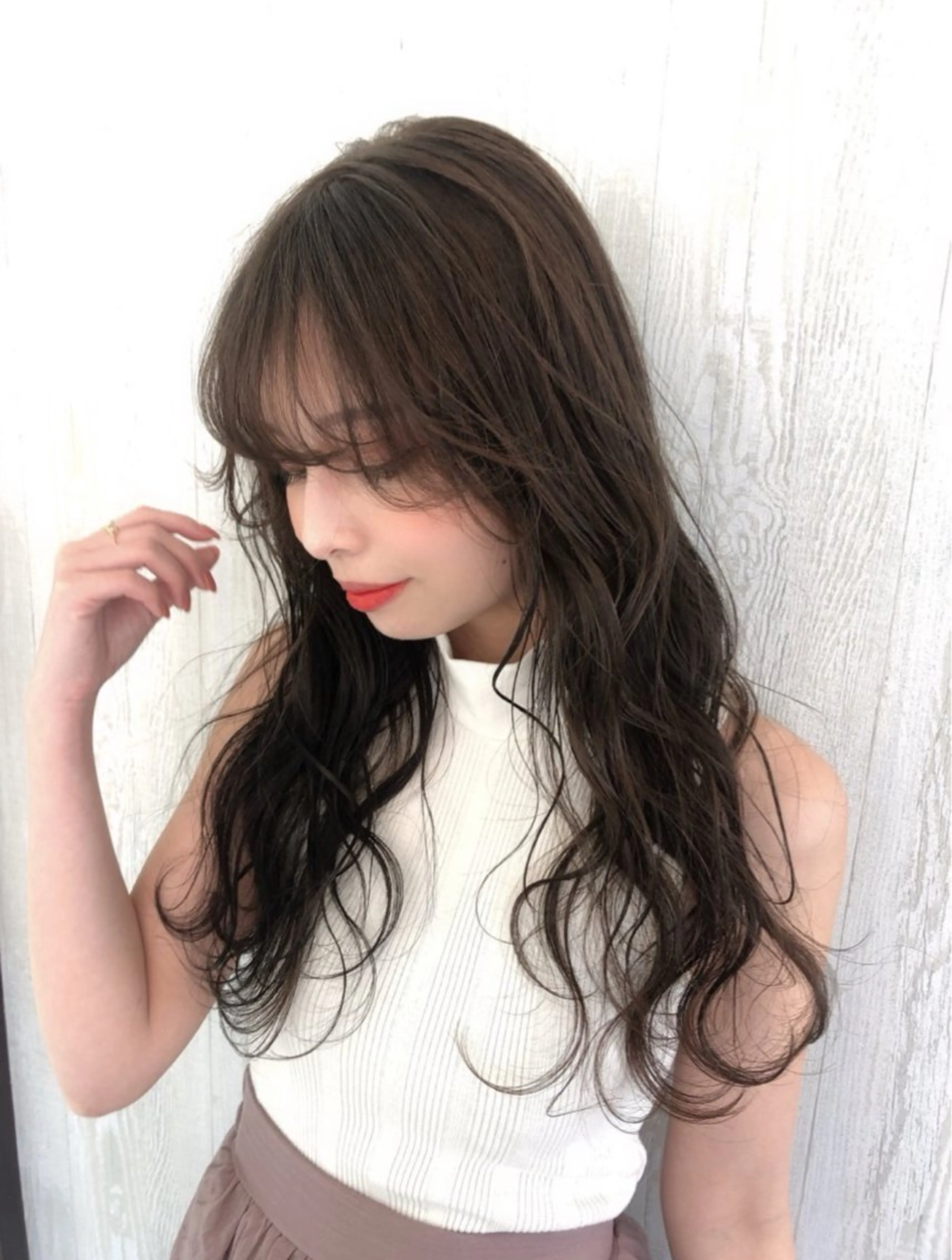 ロング カラー 顔まわりレイヤー 髪質改善 レイヤーカット トリートメント カット ヘアカラー トリートメント 河合秀明/ショート /ボブ/レイヤーのヘアスタイル