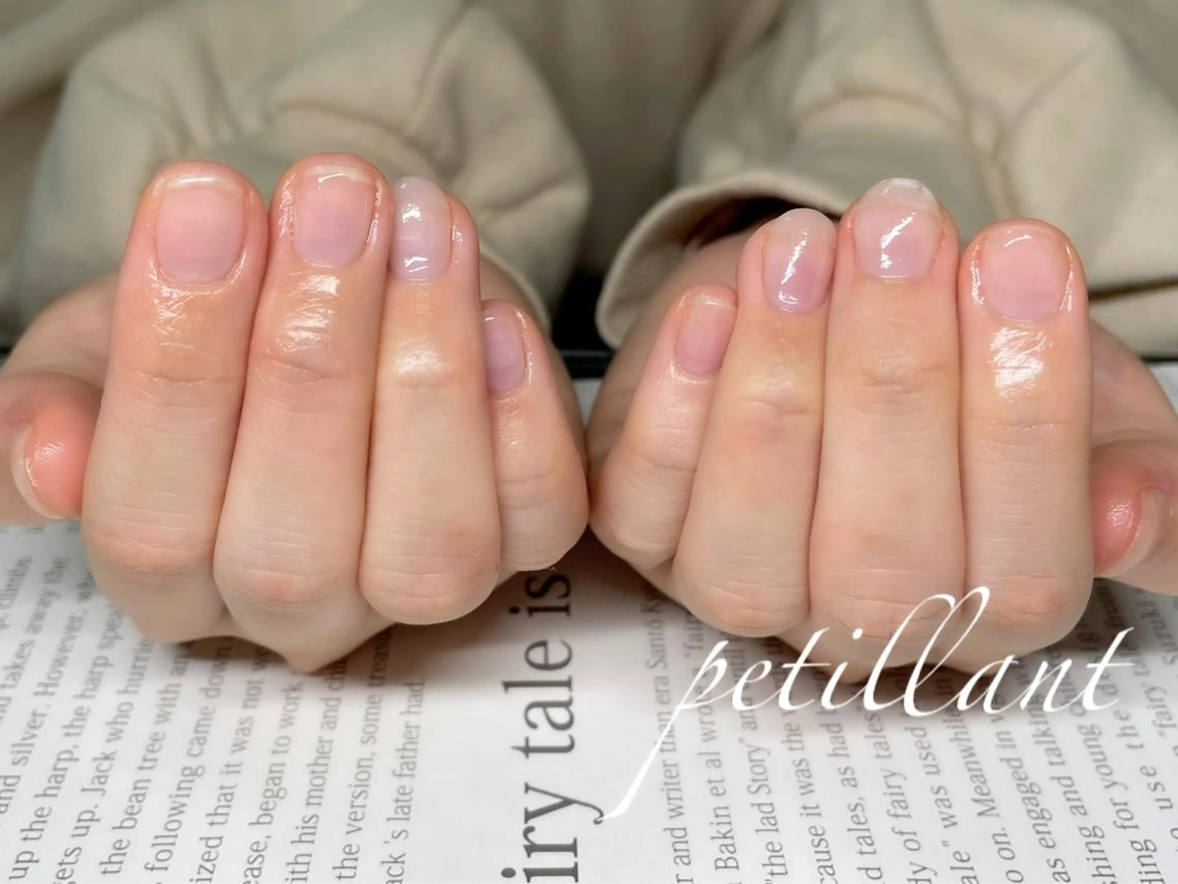 ネイル 長さ出し ハンドネイル ハンドケア petillant所属・nail salon petillantのネイルデザイン
