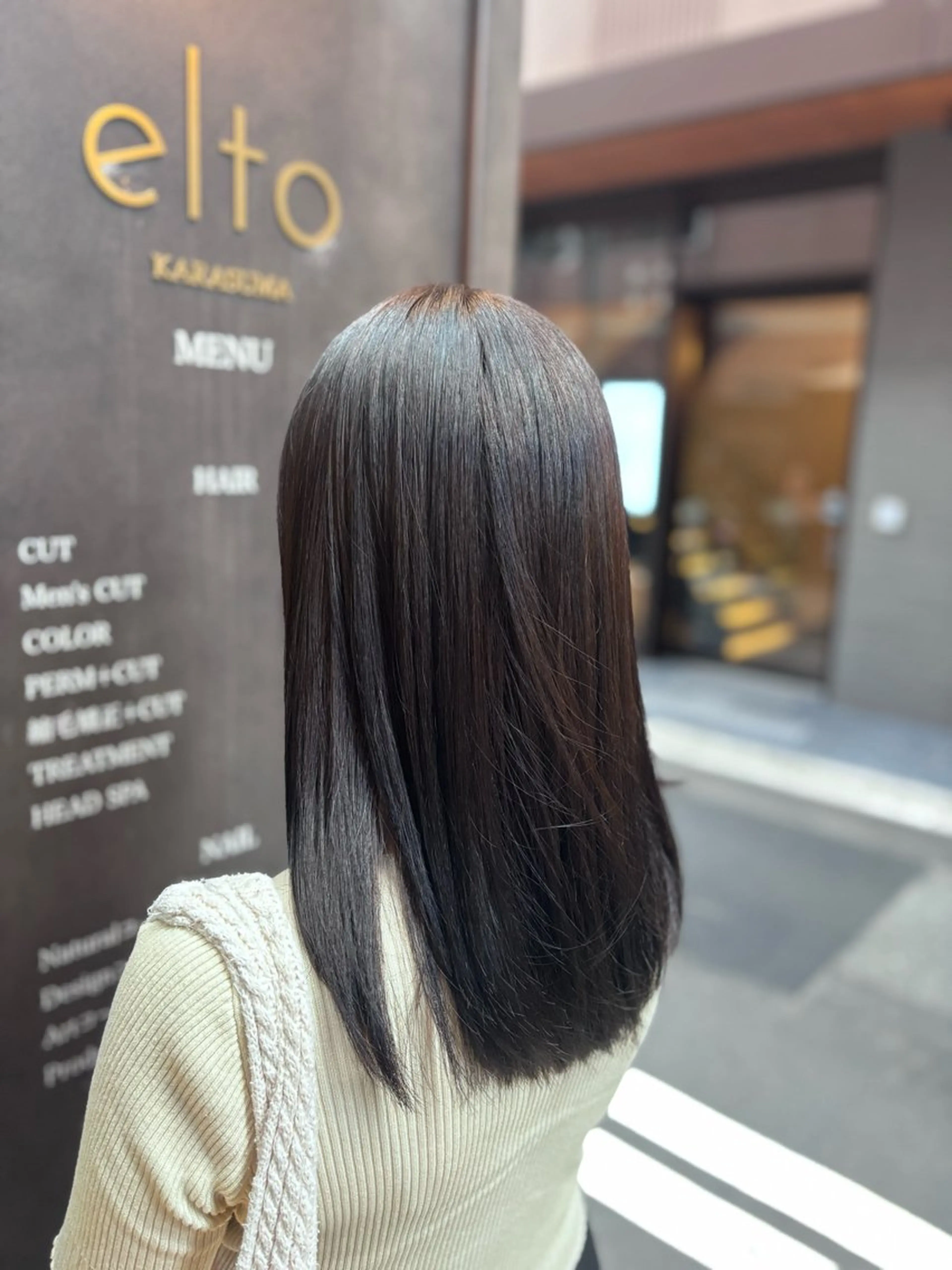 ロング ヘアカラー まな /elto四条烏丸店のマツエク・マツパデザイン