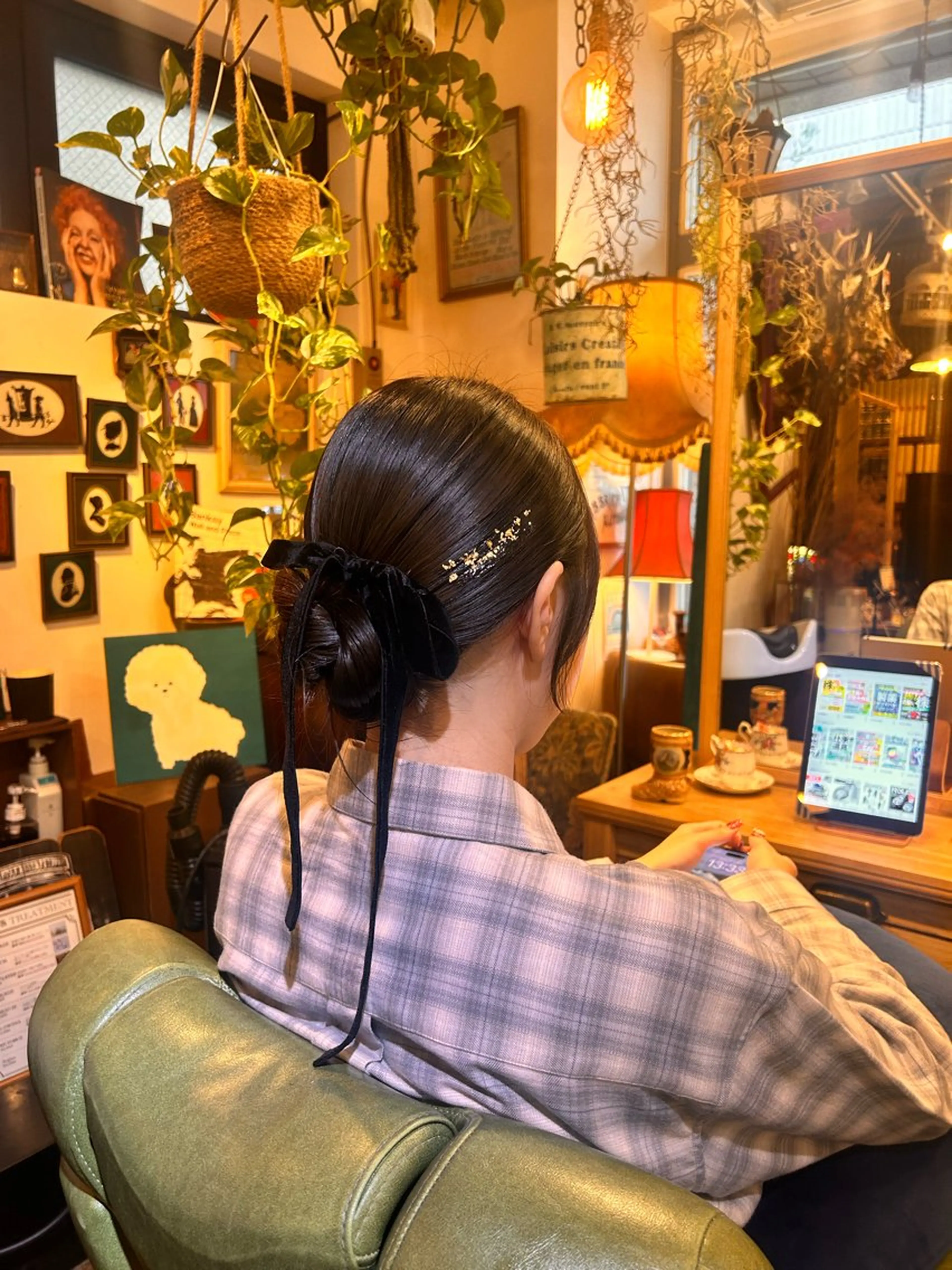 セミロング ヘアアレンジ ヘアセット 清水千優/パーマ/透 明感カラー/メンズのヘアスタイル