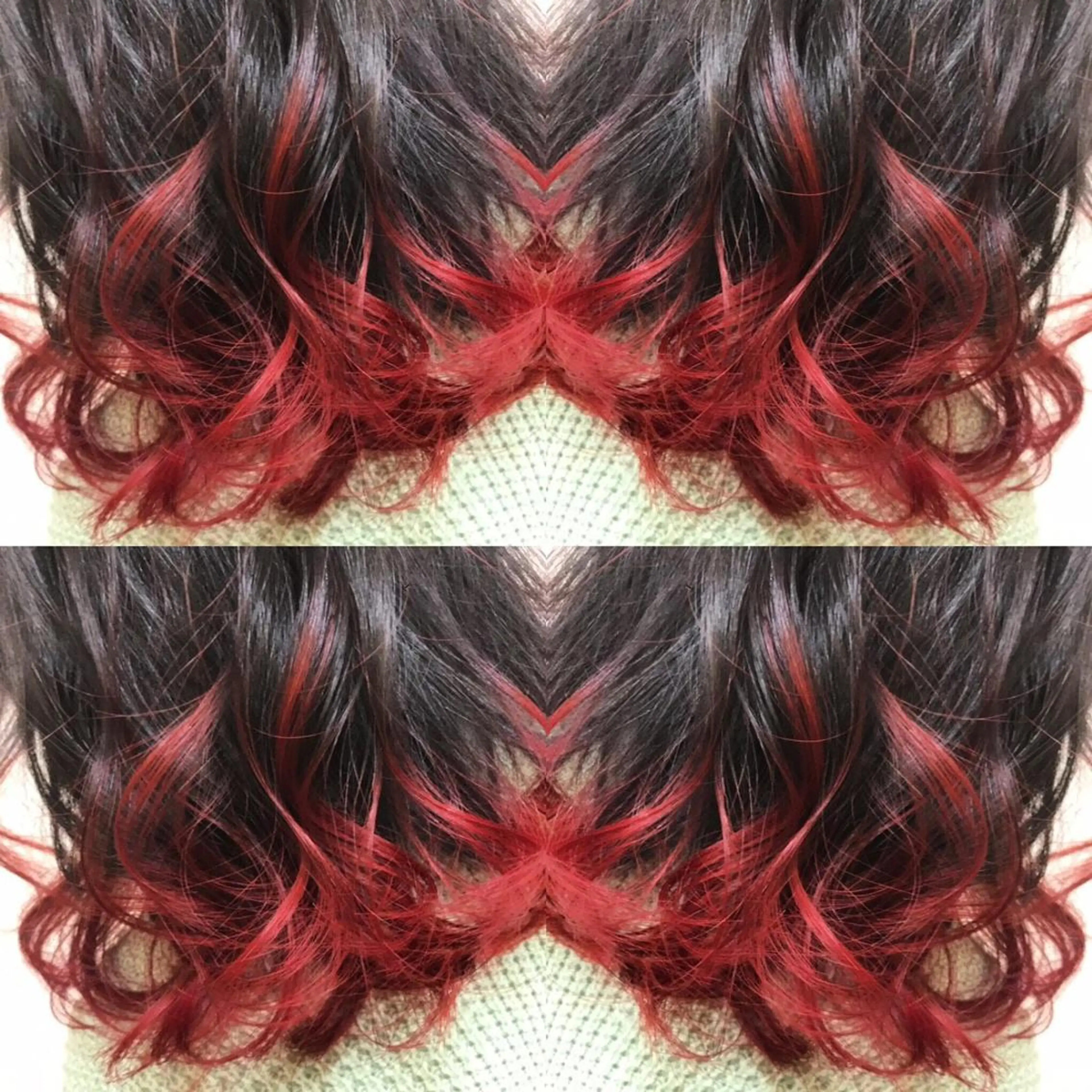 ロング カラー レッドカラー Roid 代表✨HIROのヘアスタイル