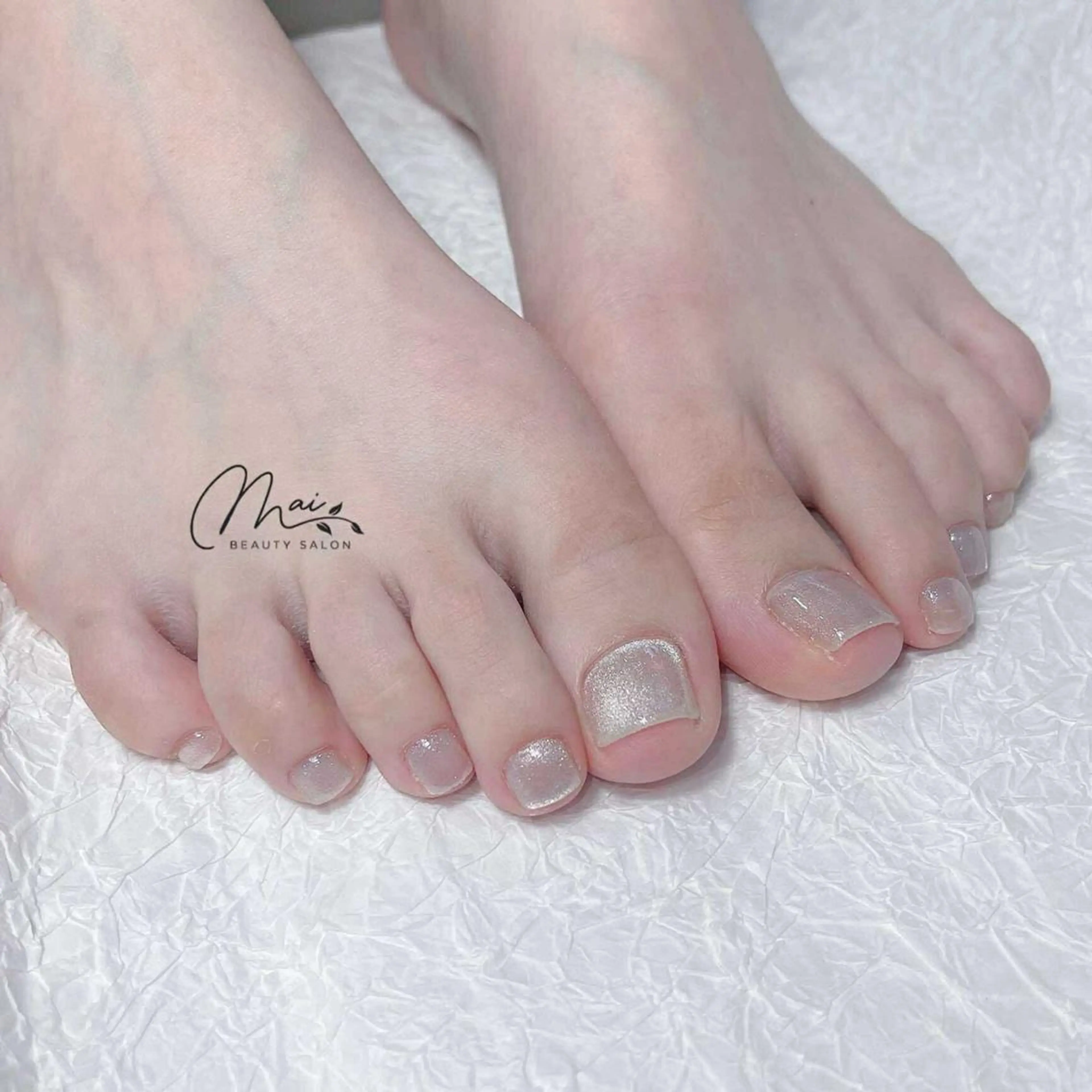 ネイル フットネイル ジェルネイル マグネットネイル パラジェル ワンホンネイル フットネイル MaiBeauty Niのネイルデザイン
