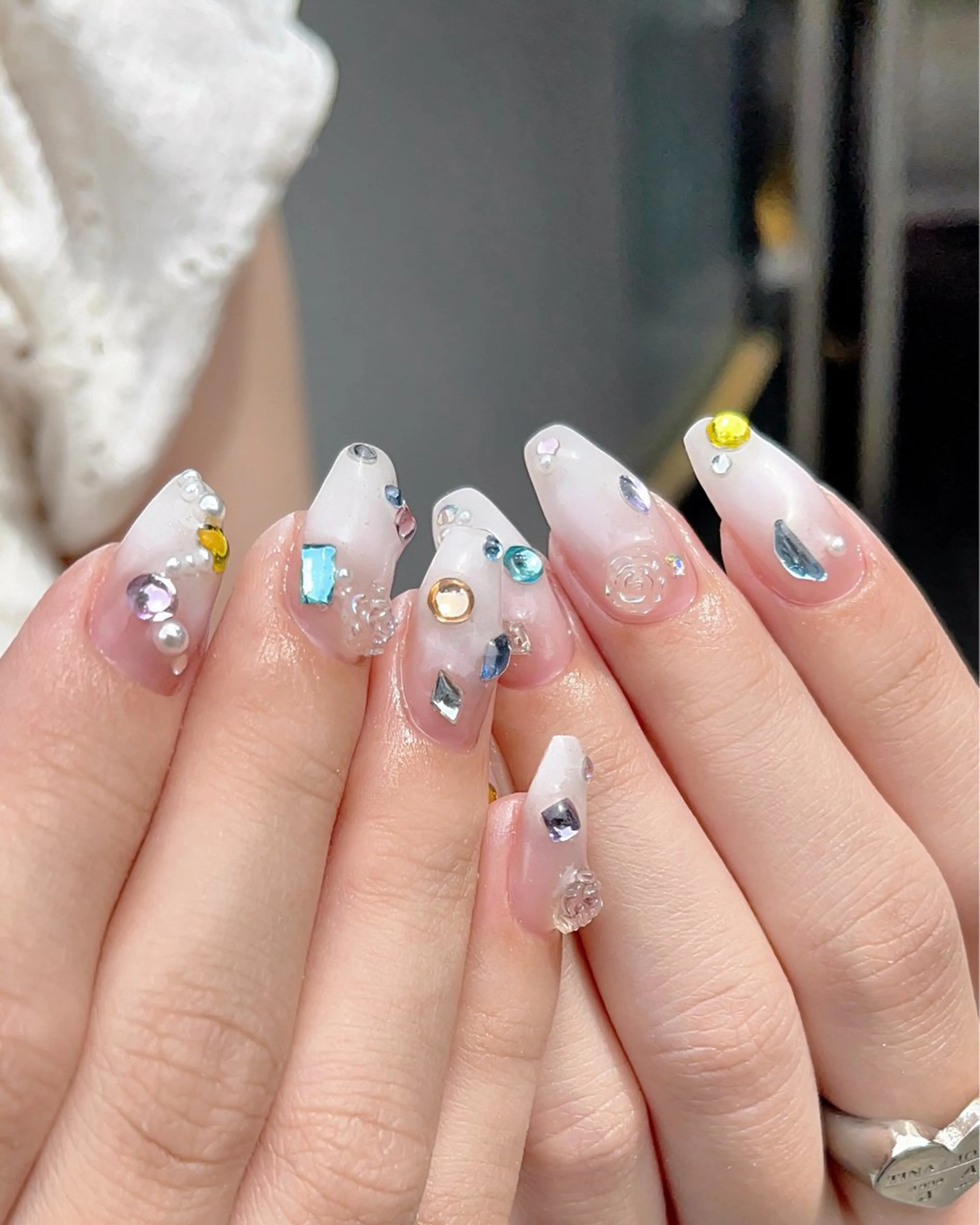 ネイル フラッシュネイル ワンカラーネイル ショートネイル ハンドネイル 🫧OPELIA NAIL渋谷🫧のネイルデザイン