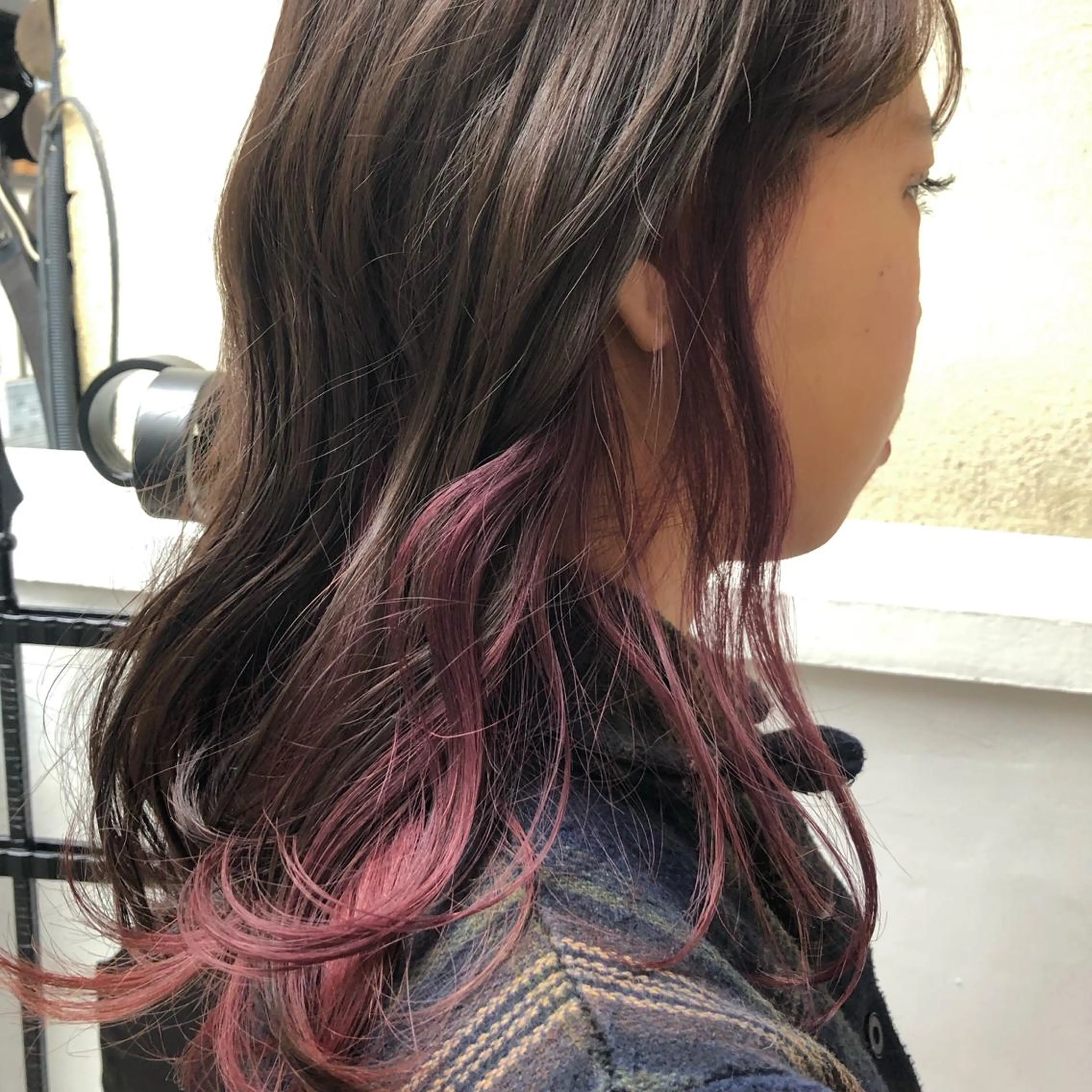 ミディアム カラー パーマ ヘアアレンジ インナーカラー 脱白髪染め特化GBG 自由が丘所属・【白髪ぼかし 専門GBG】自由が丘のヘアスタイル