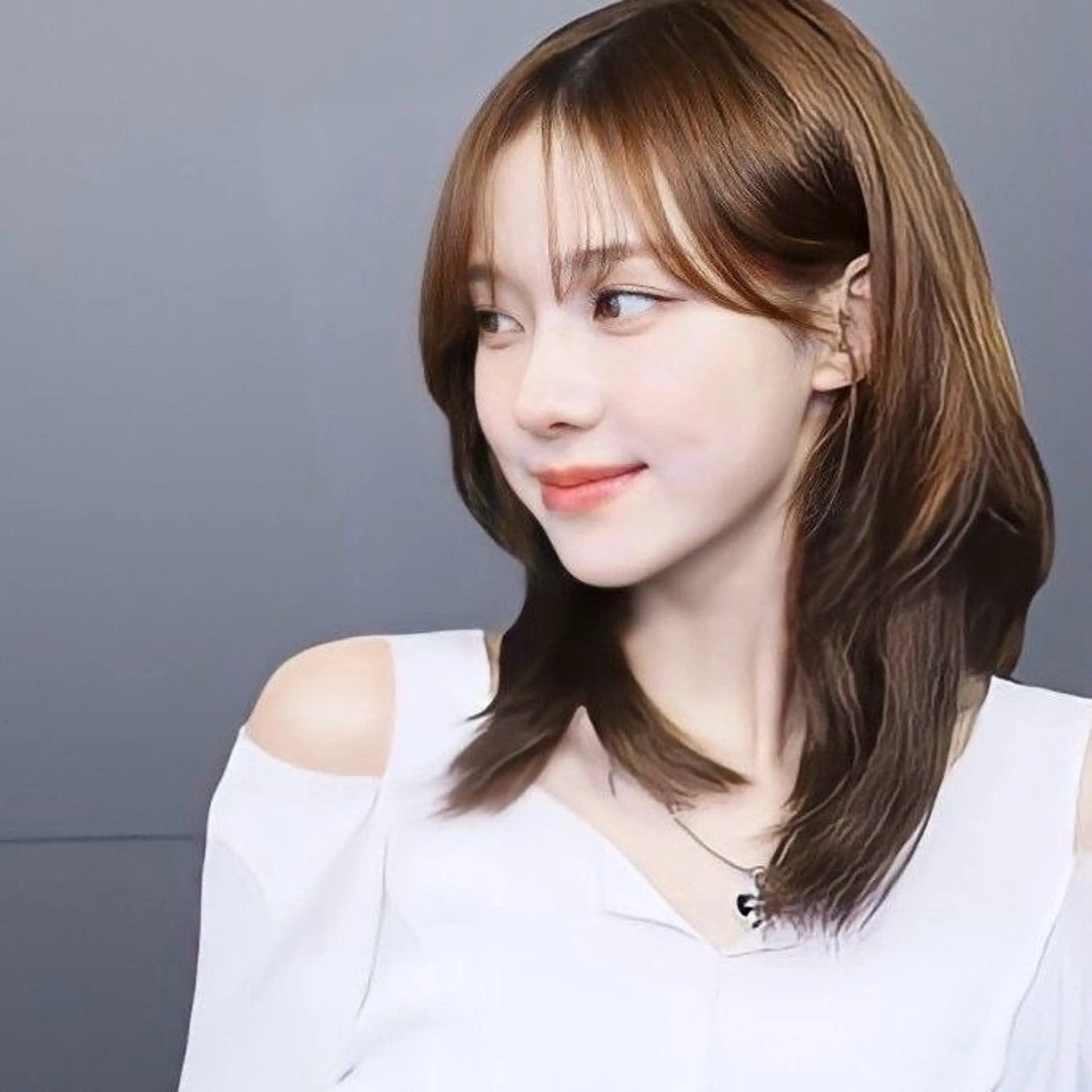 ミディアム ワンホンパーマ/ 菜月のヘアスタイル