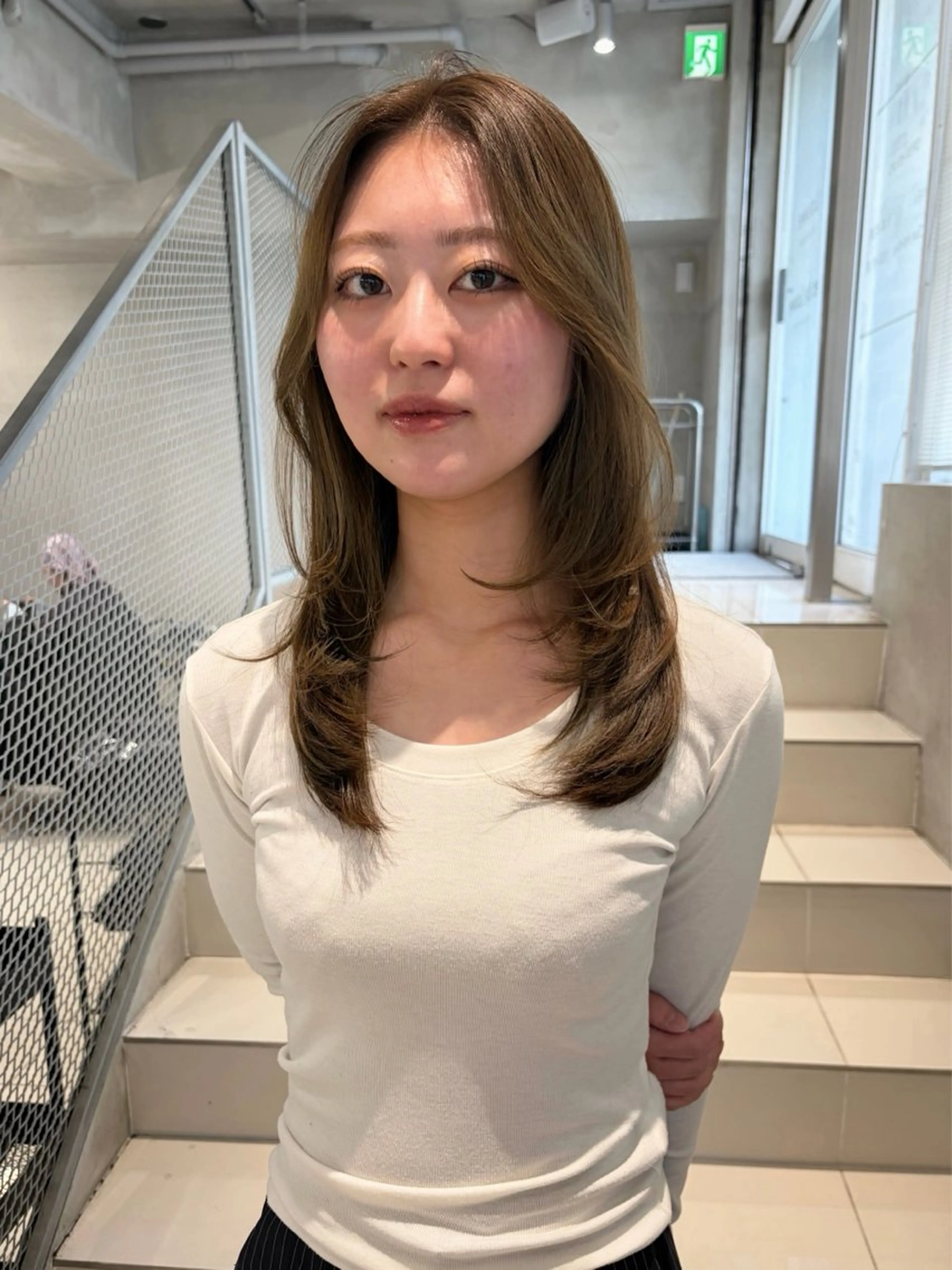 セミロング カラー ヘアカラー トリートメント 透明感カラー/set /hana🍀🪽‪のヘアスタイル