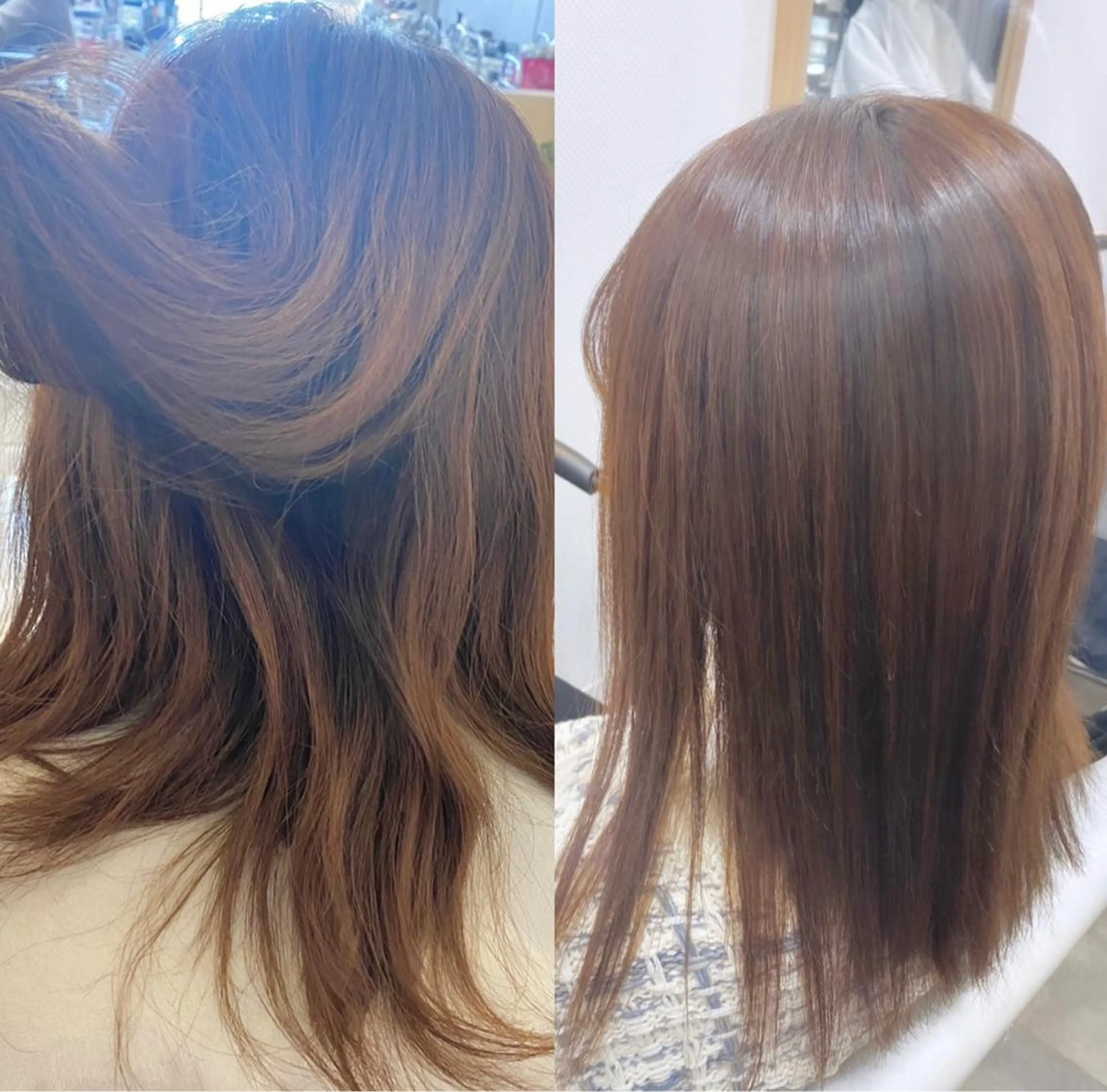 ミディアム カット ヘアカラー トリートメント 名古屋/髪質改善/ 透明感SHIZUKAのヘアスタイル