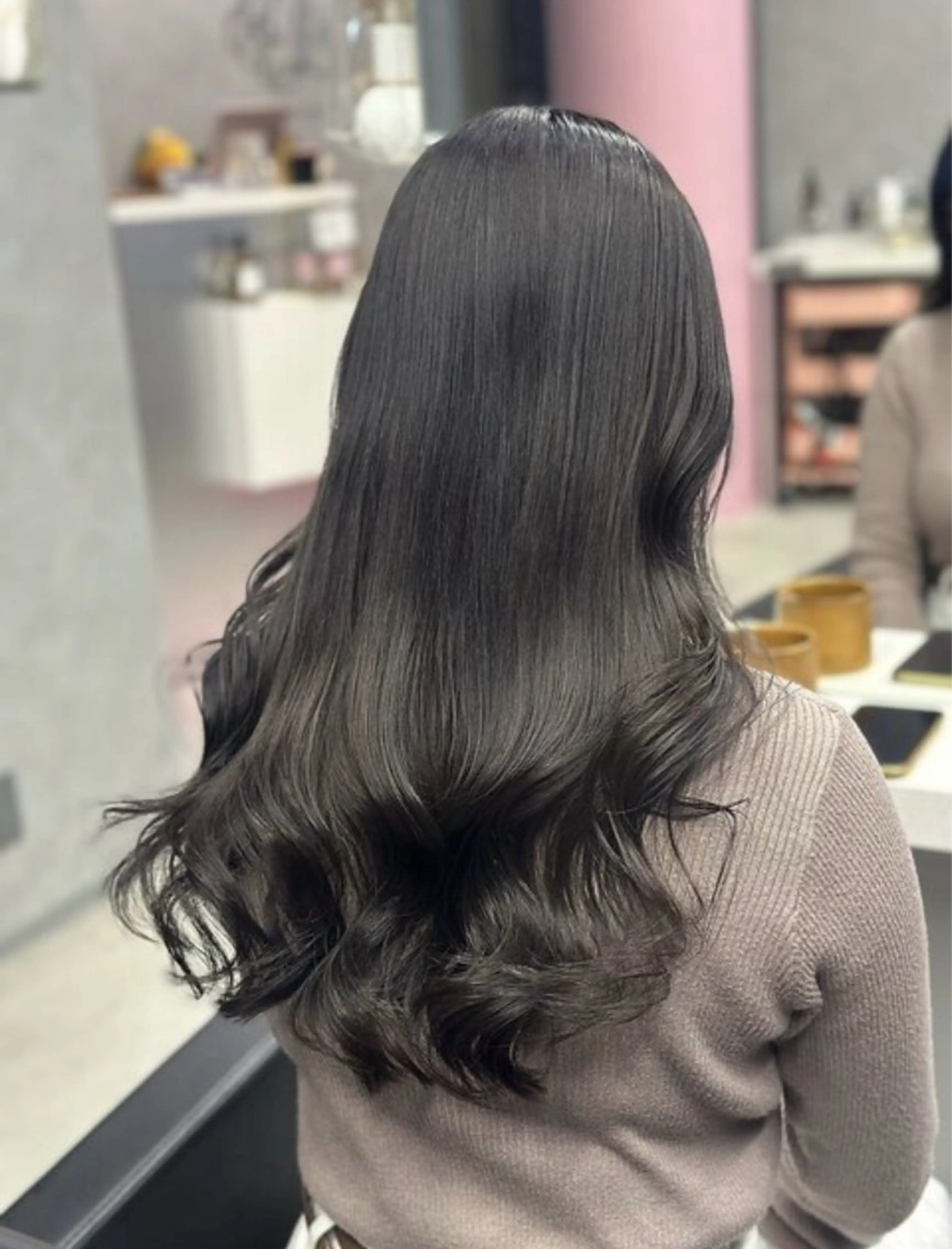 ロング ｊｏｕｅｒｍ所属・透明感/グレージュ /韓国レイヤー🪽のヘアスタイル