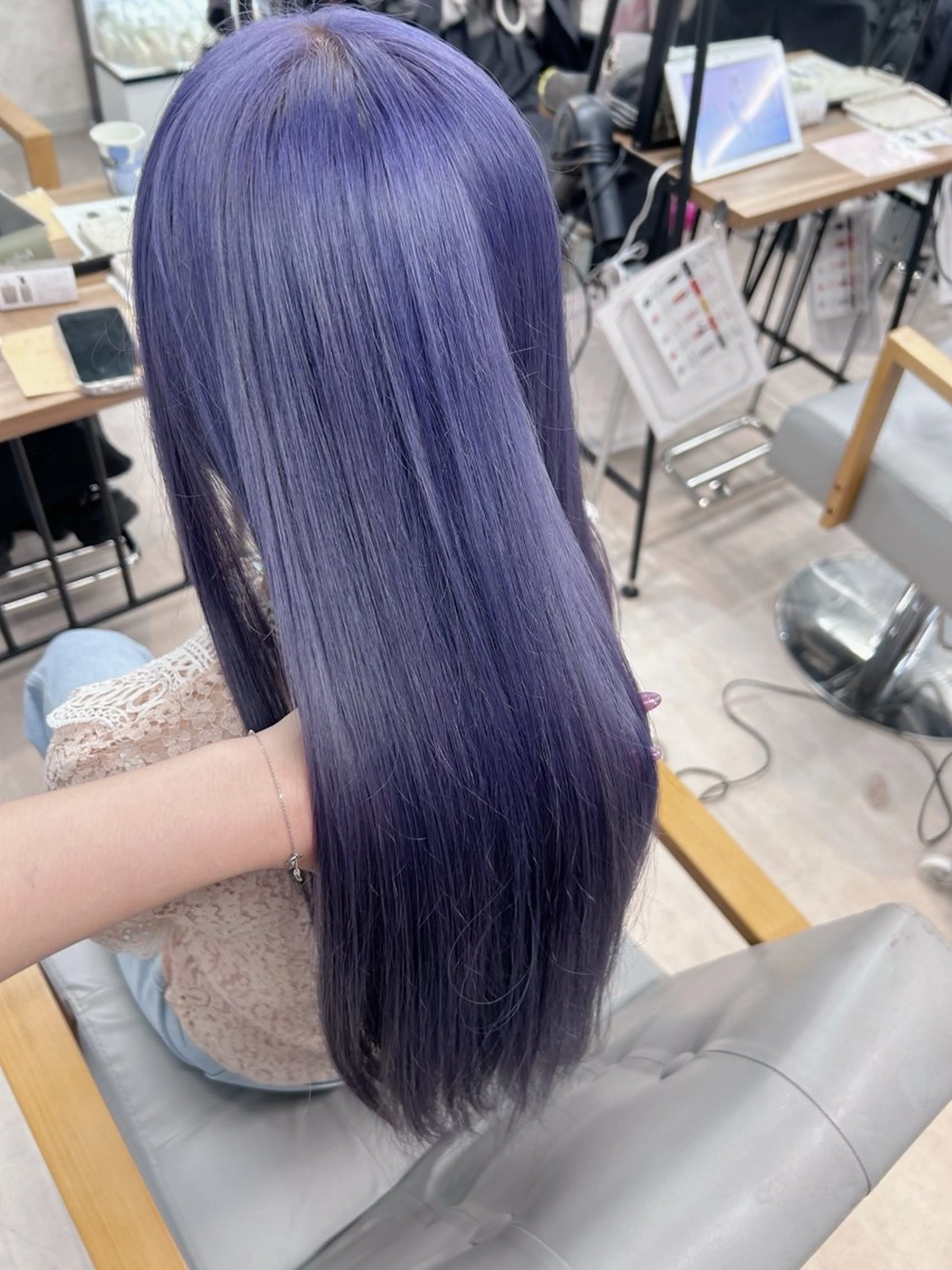 ロング カラー カット ヘアカラー 💕ブリーチ/ヘアメ 🎀YUUKAのヘアスタイル