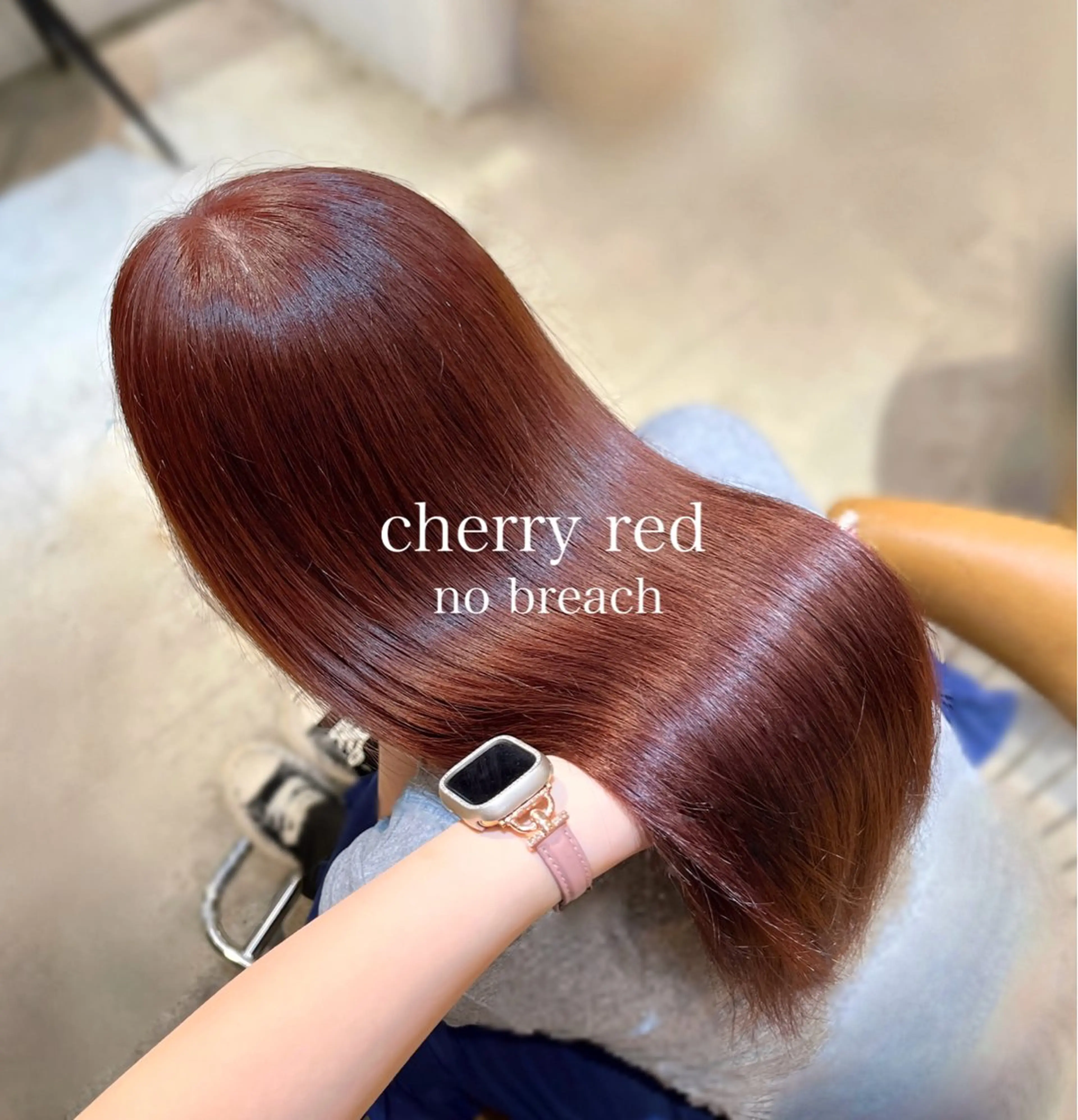 ロング カラー ブリーチ ダブルカラー ハイトーンカラー ブリーチなしカラー レッドカラー ヘアカラー トリートメント ヘアセット Lond charme 吉祥寺所属・縮毛矯正・レイヤー カット募集中/ななこのヘアスタイル