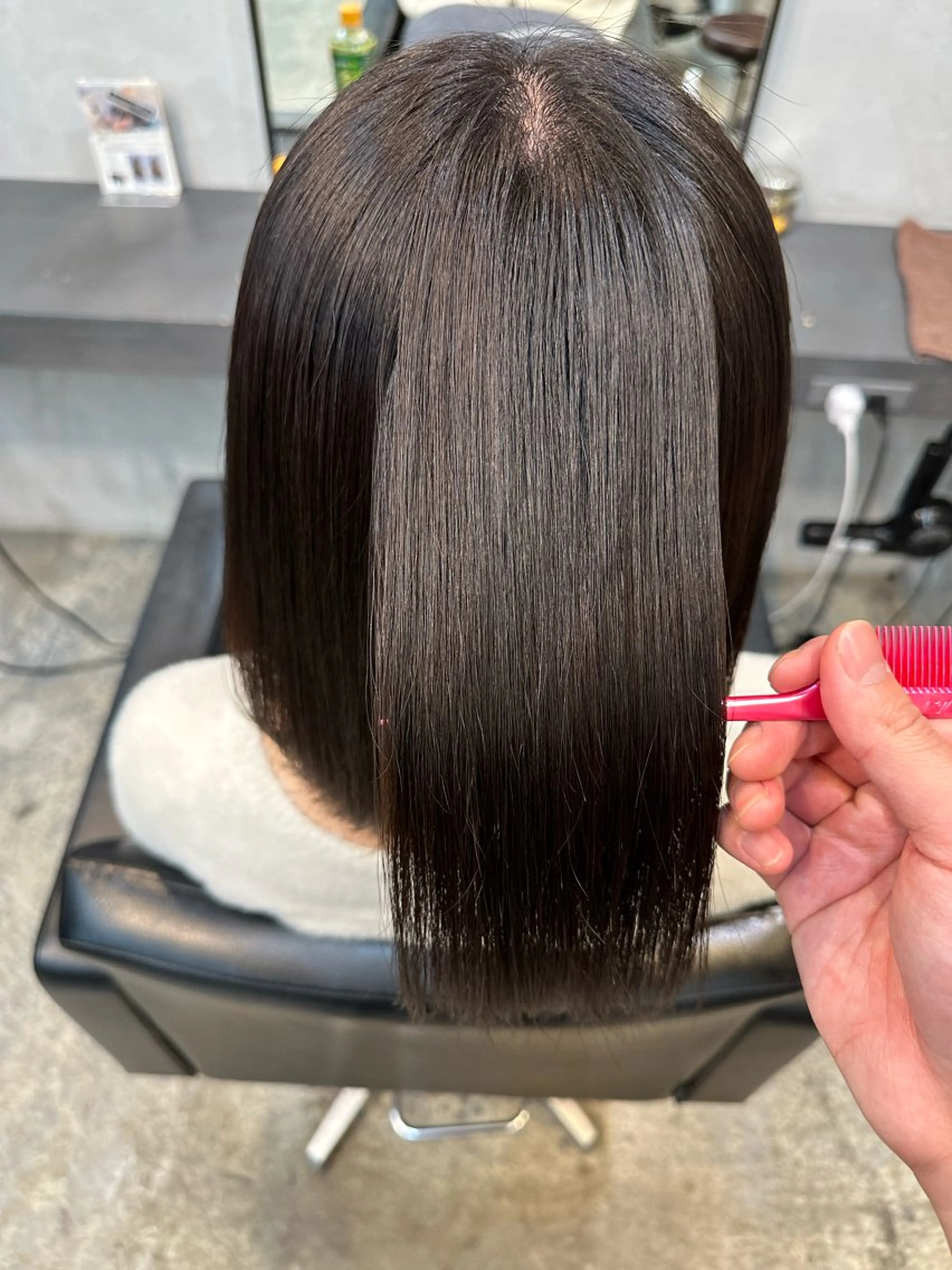 ミディアム カラー 川口開世 cutのヘアスタイル