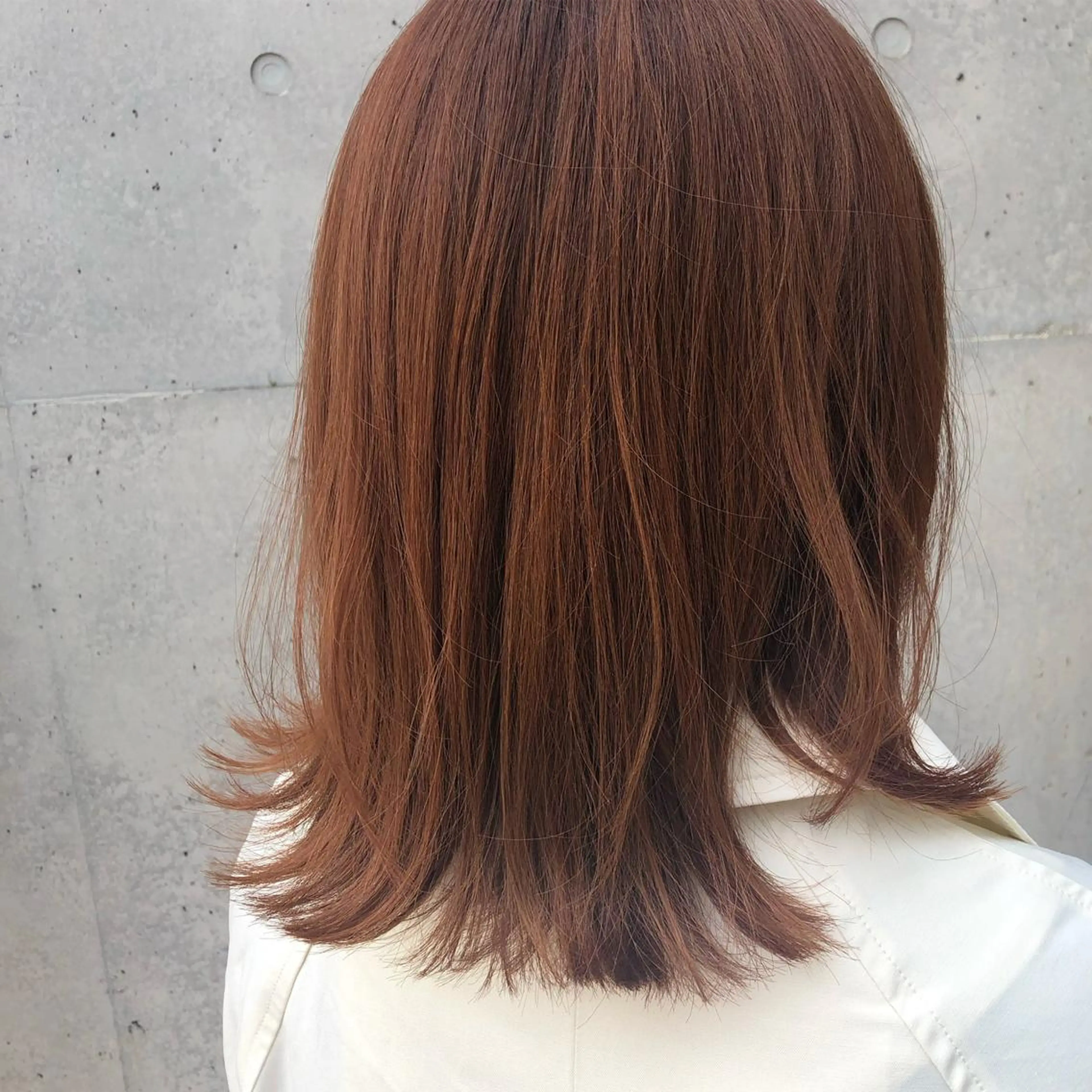 ミディアム カラー ヘアアレンジ オレンジ ボブ支持率NO1 🌈CHIKAのヘアスタイル