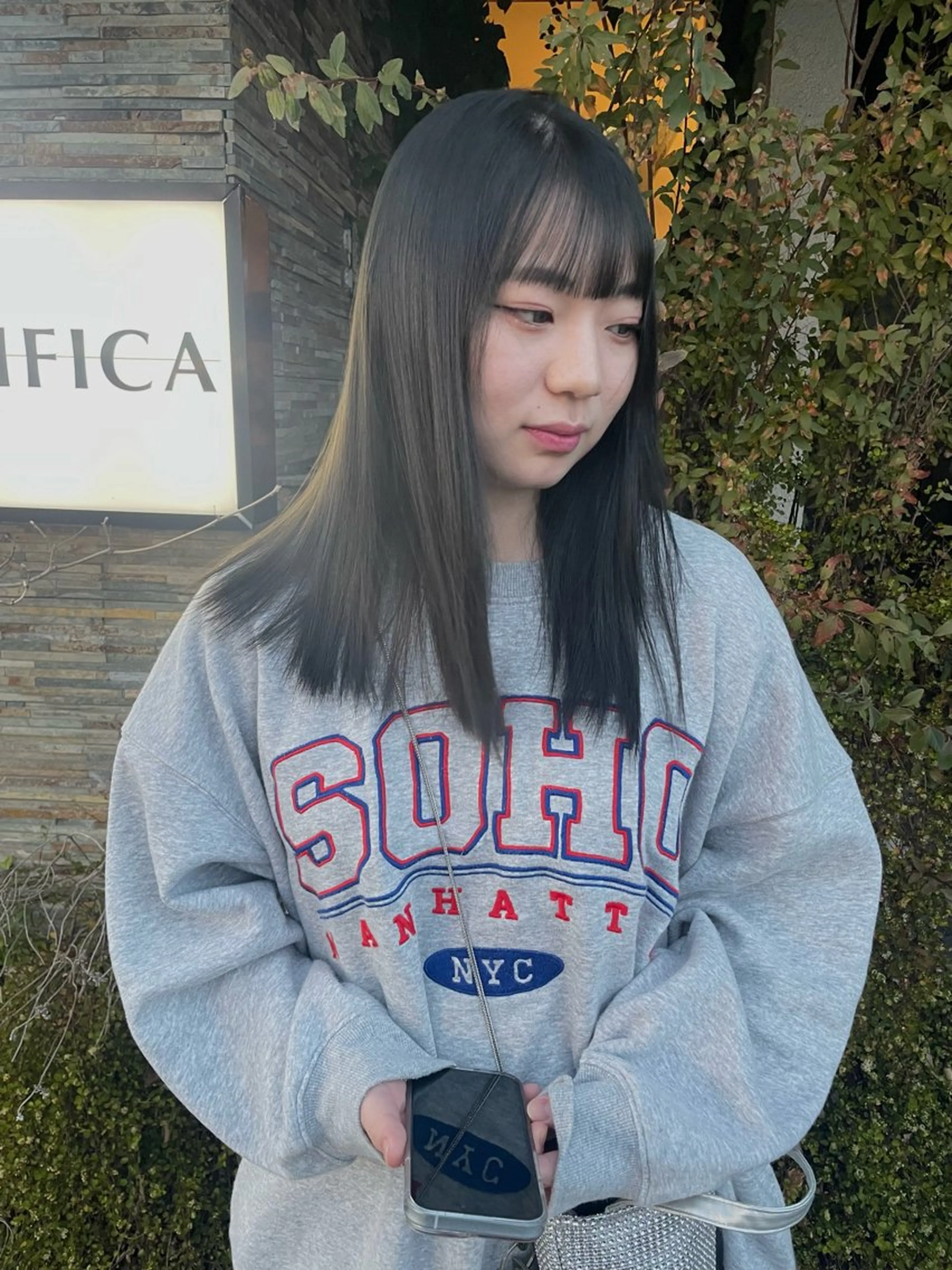 セミロング カラー 太田 妃香/岡崎美容室のヘアスタイル