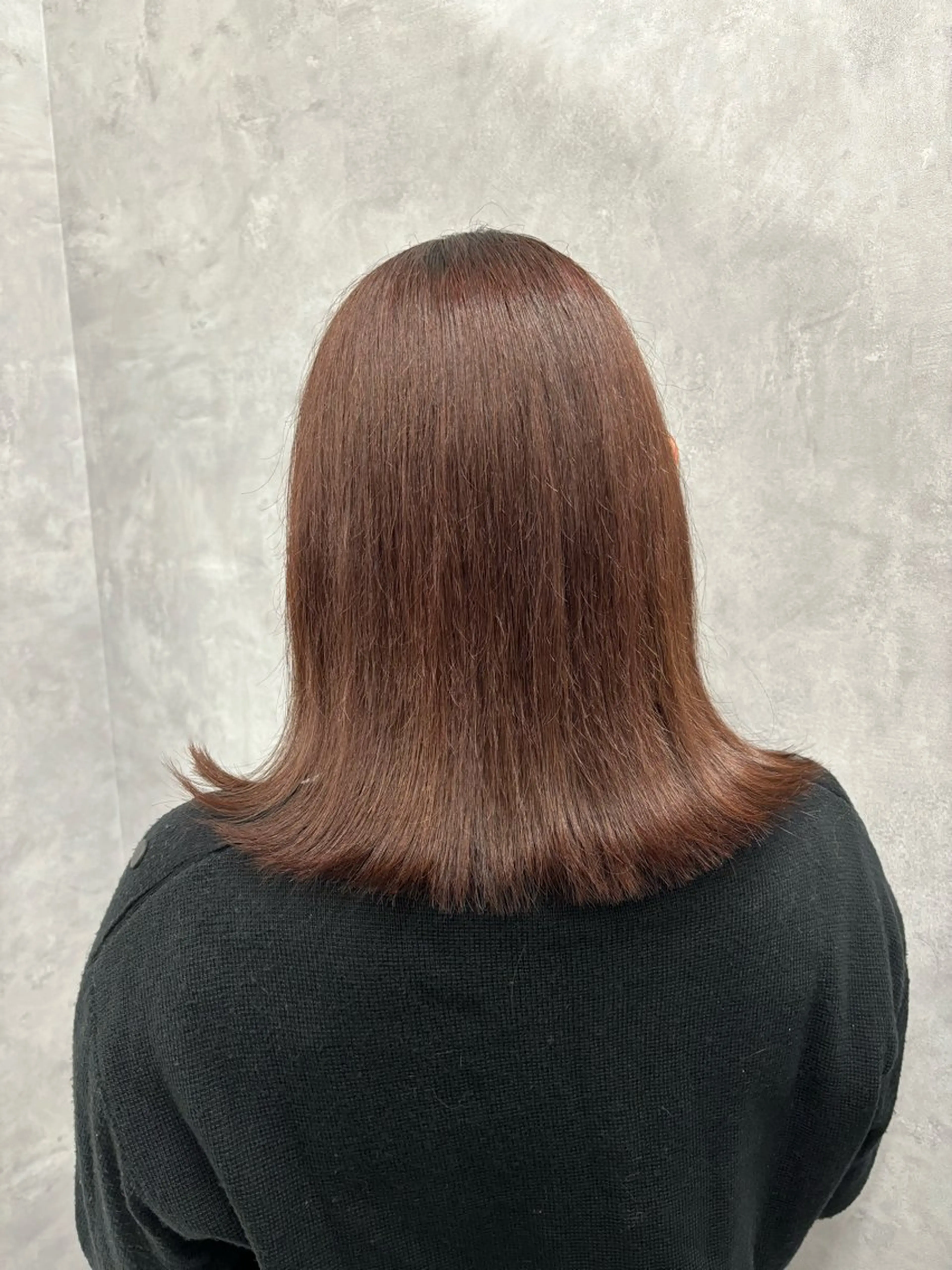 ミディアム カット ヘアカラー トリートメント NUMBER 天王寺YUYAのヘアスタイル