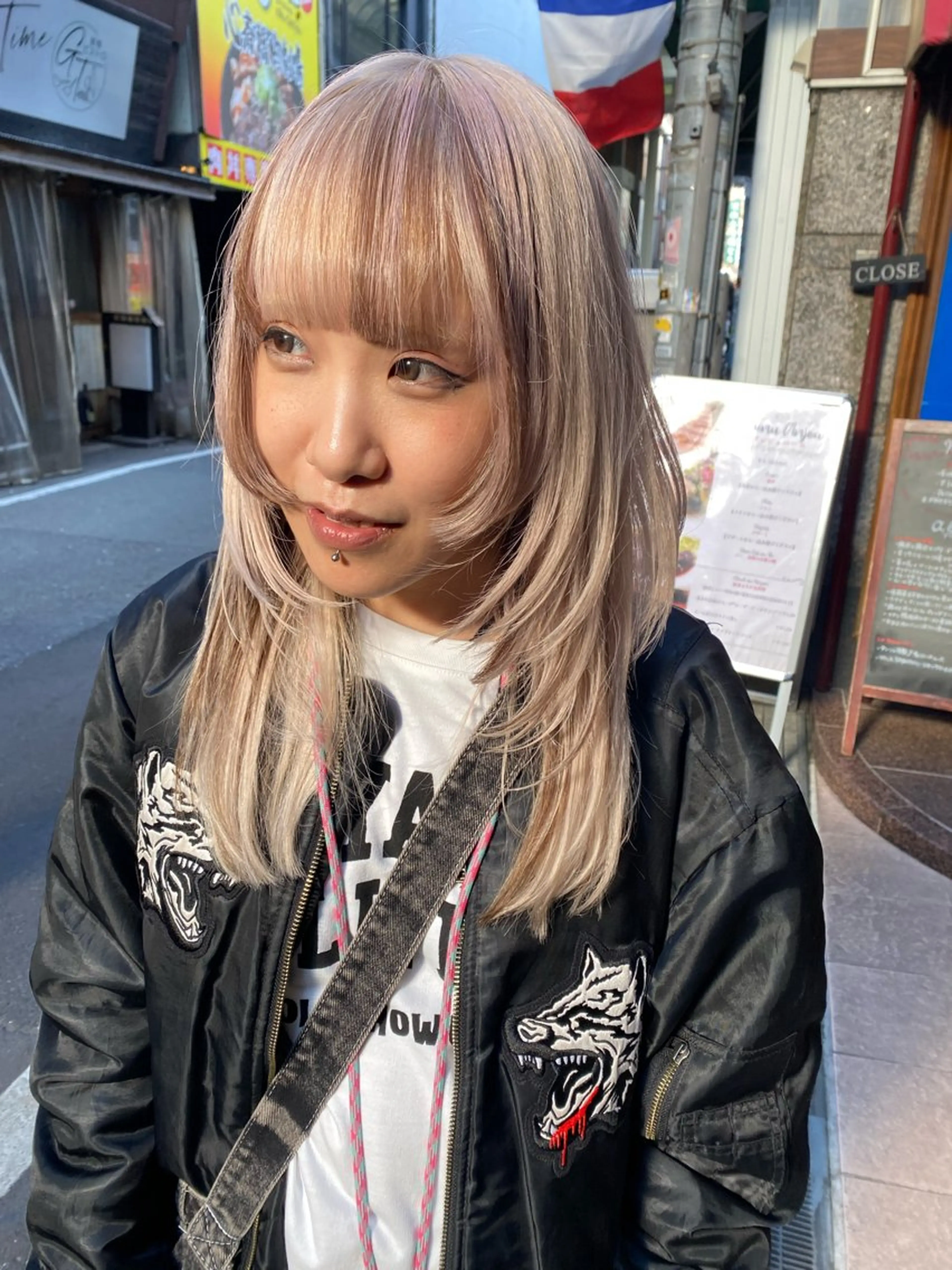 セミロング カラー ヘアカラー givet所属・心斎橋/デザインカラ ー/海外風/ナツミのヘアスタイル