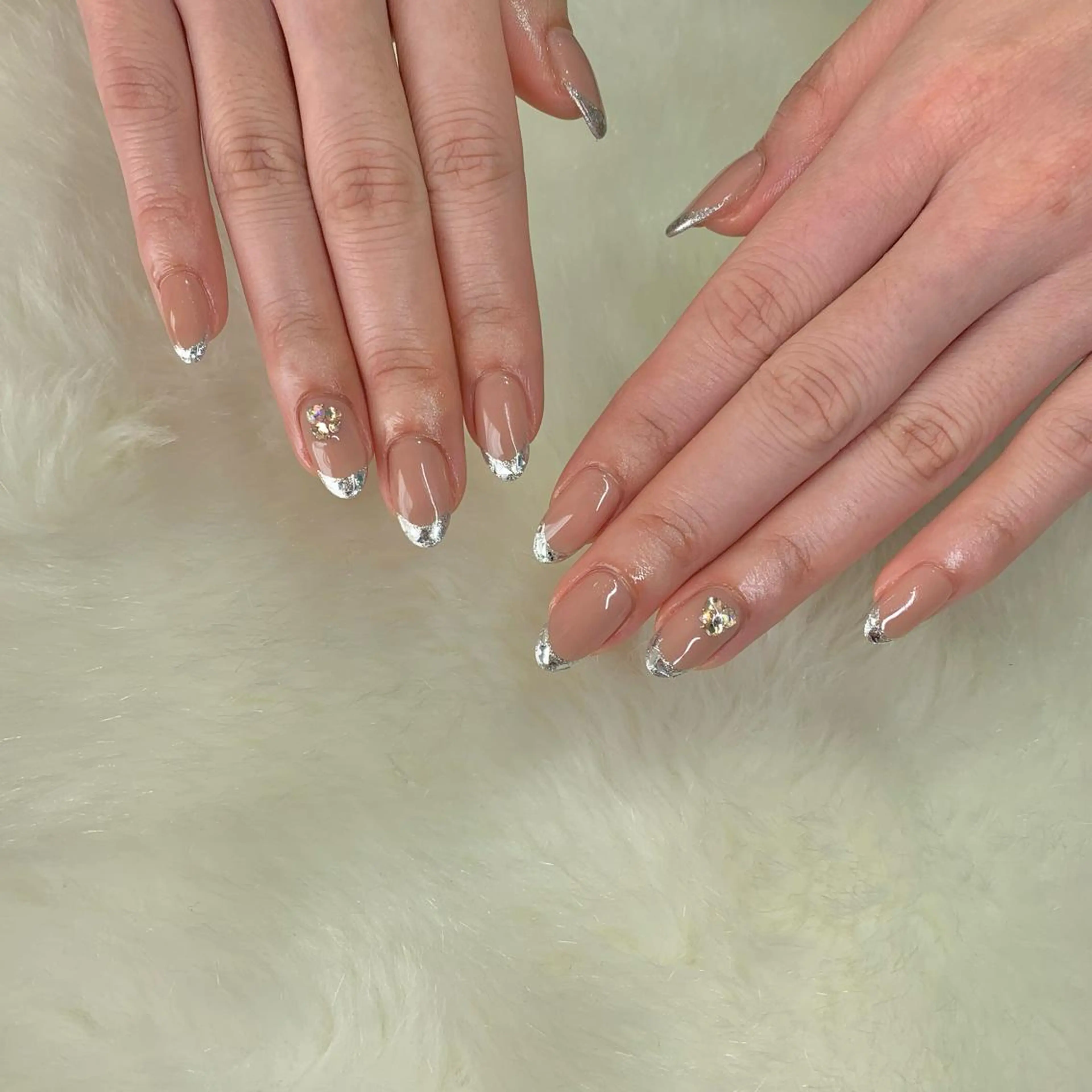 ネイル フレンチネイル ガラスフレンチ Nes.nail所属・🌼Nomura Yuko🌷のネイルデザイン