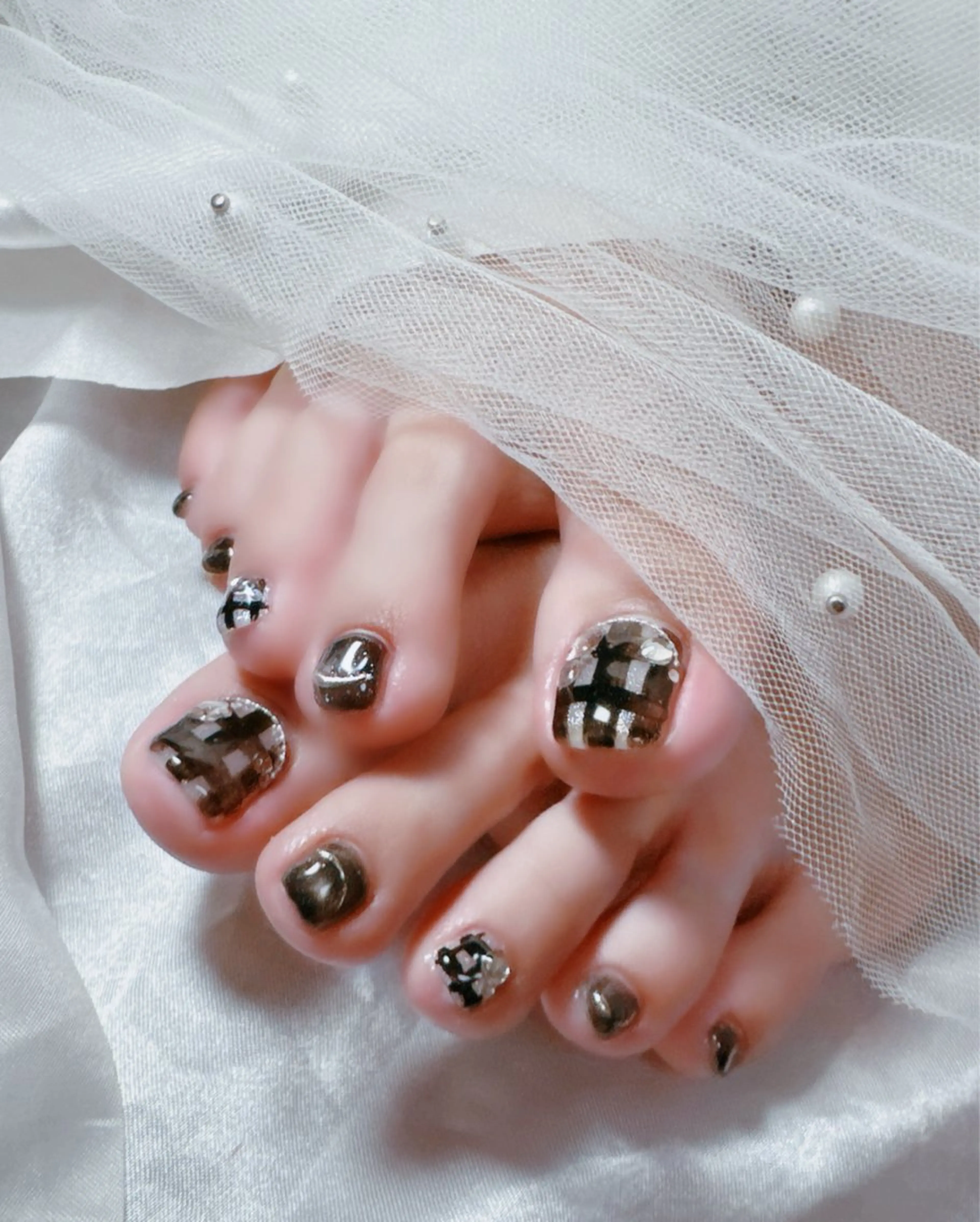 ネイル フットネイル 高島 夏海のネイルデザイン