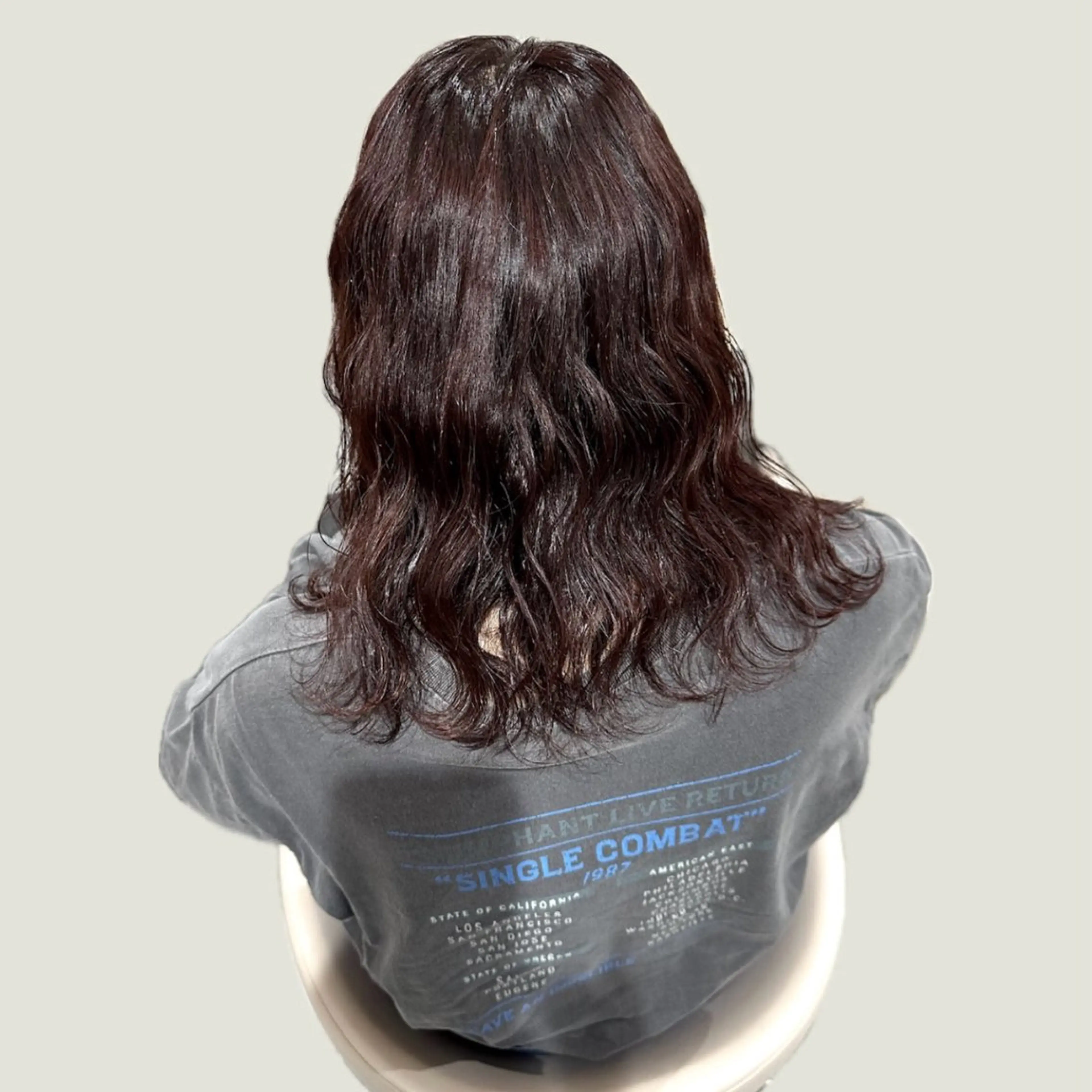 ミディアム カラー ヘアカラー トリートメント 押川 未羽のヘアスタイル