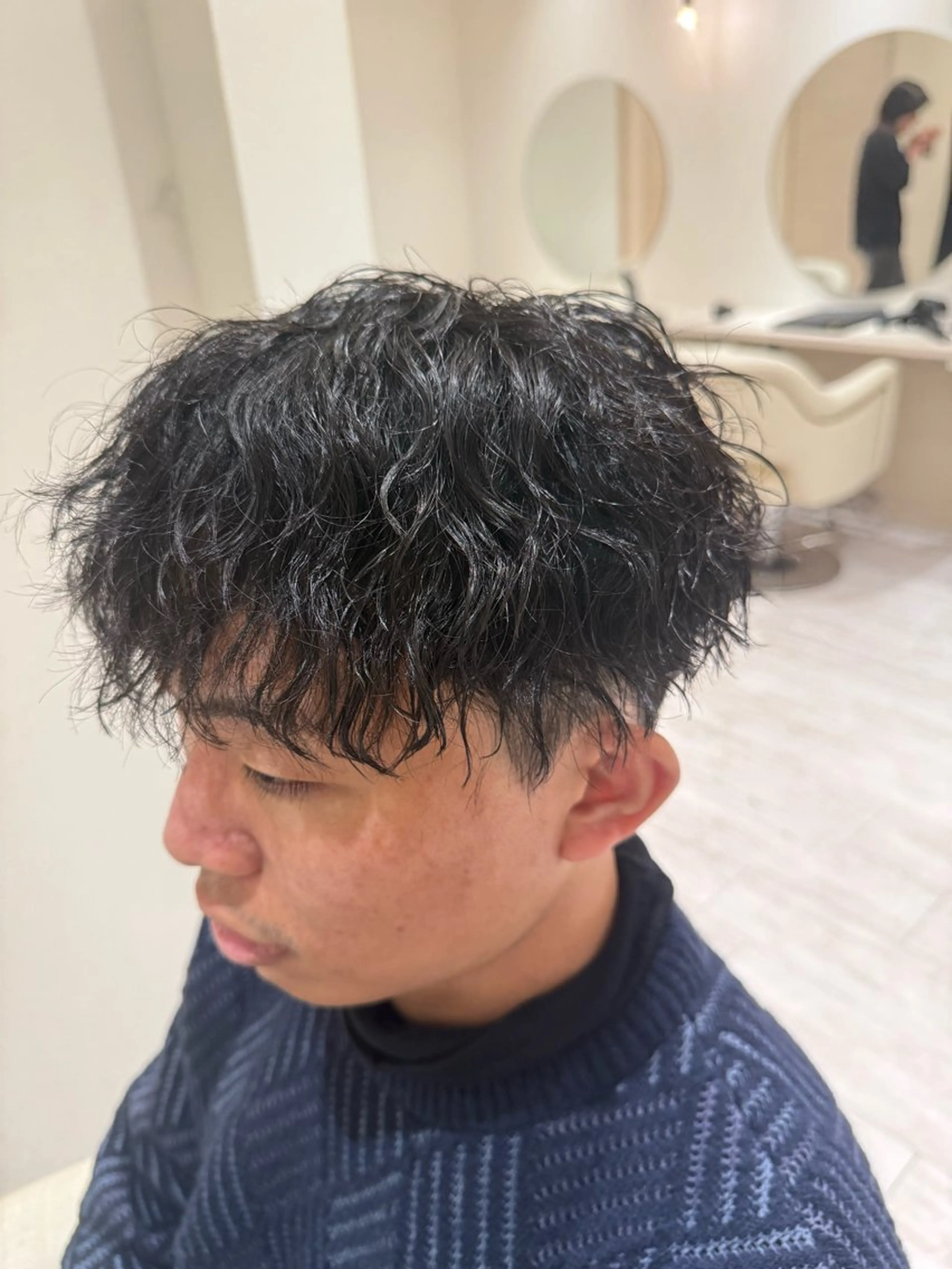 パーマ メンズ カット パーマ Men's BIRTH by happiness 梅田中崎町店所属・RISA/大阪 /メンズ専門美容師のヘアスタイル