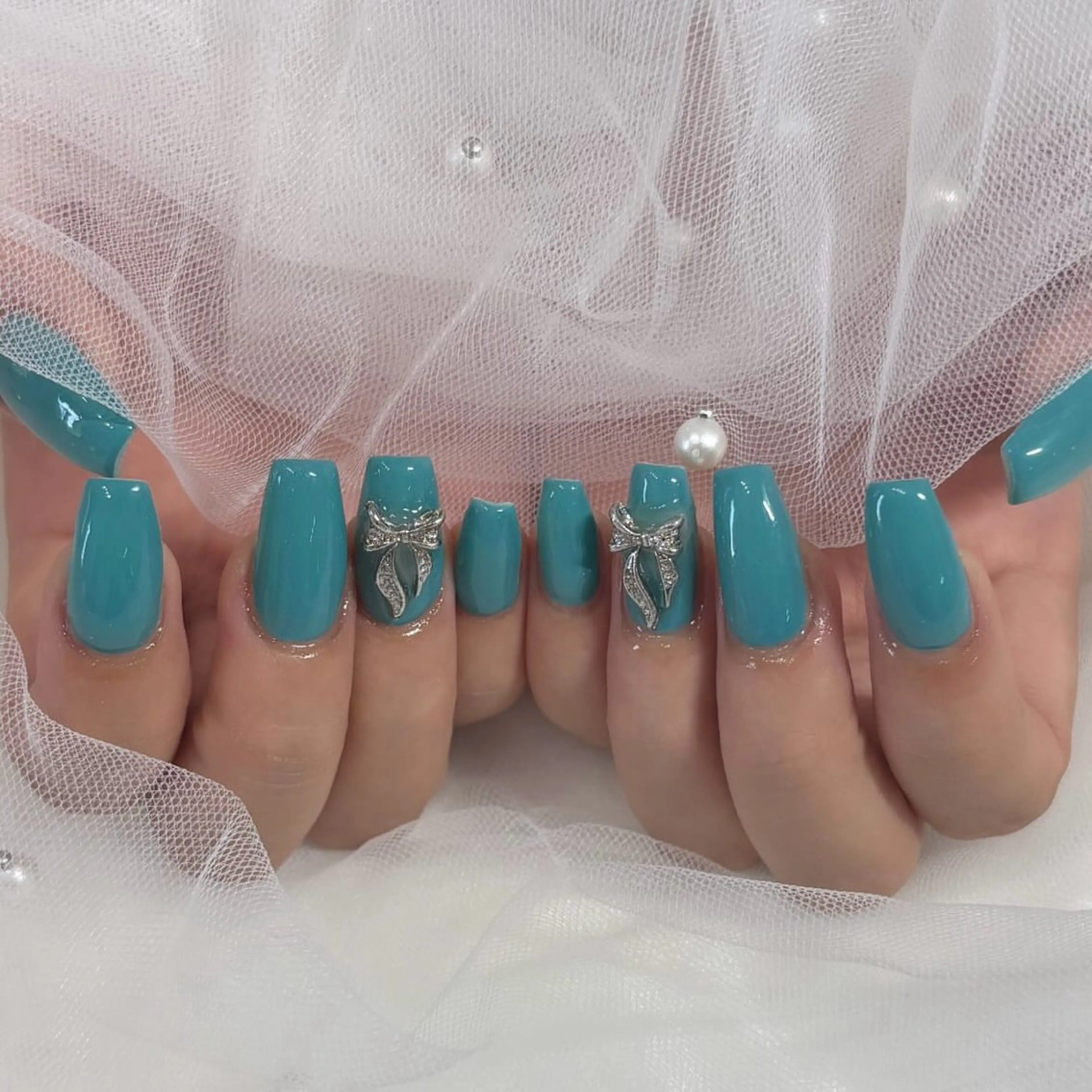 ワンカラー🍒(ストーン10粒無料)の写真