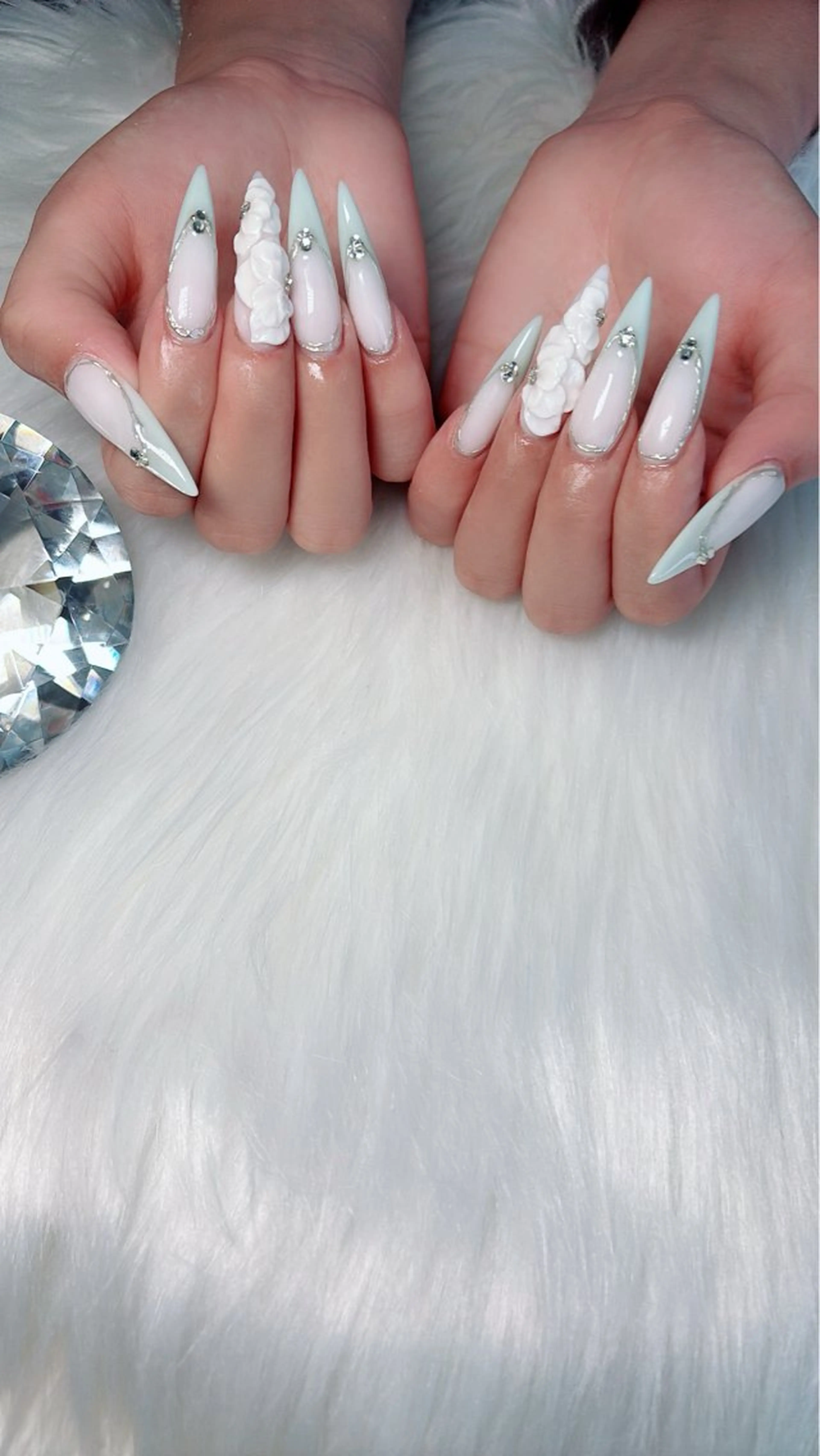 ネイル ロングネイル ハンドネイル salon de belnetta所属・kayo 💅のネイルデザイン