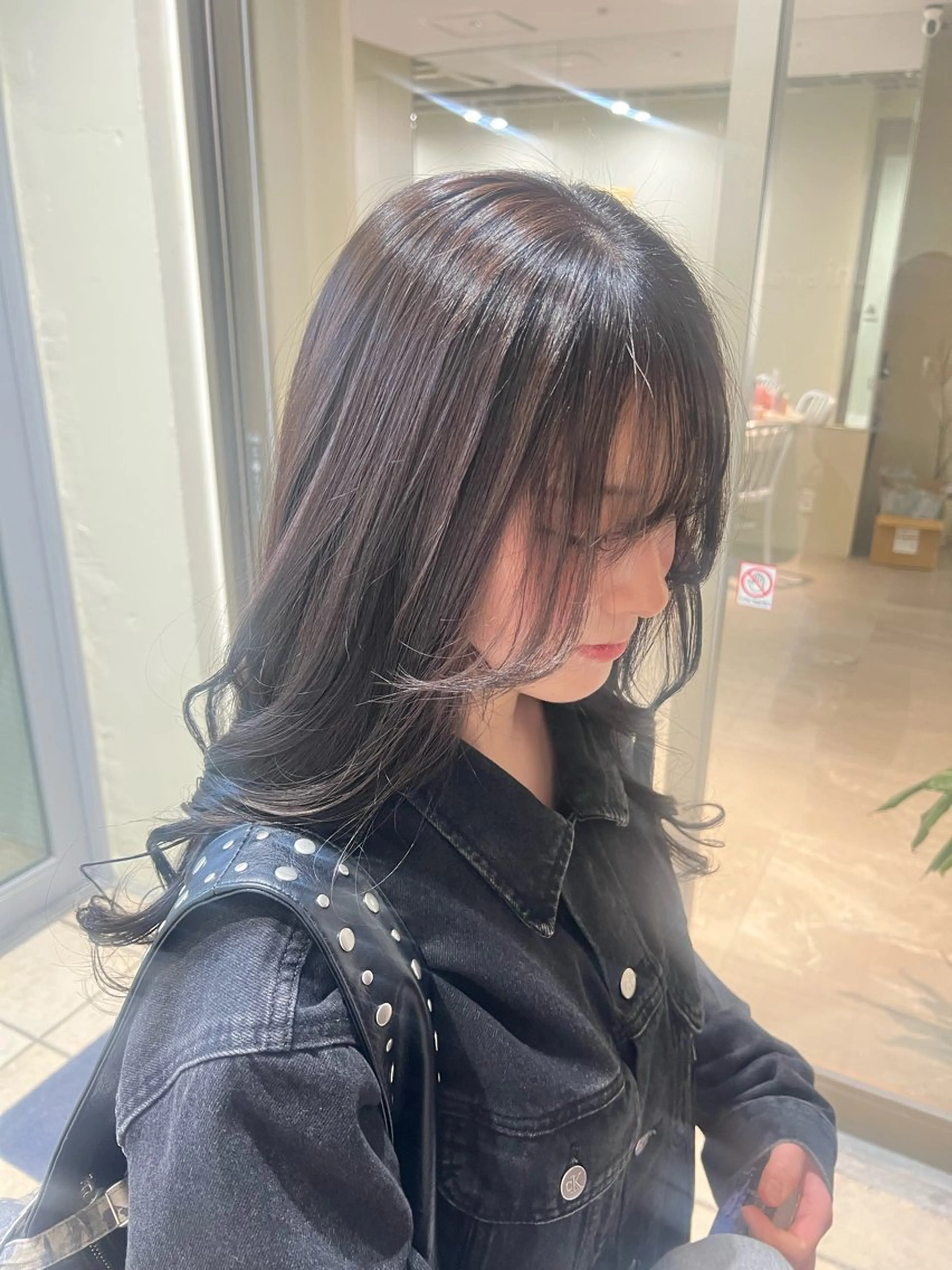 ロング カット ヘアカラー トリートメント tomu/大名/艶髪 髪質改善/透明感のヘアスタイル